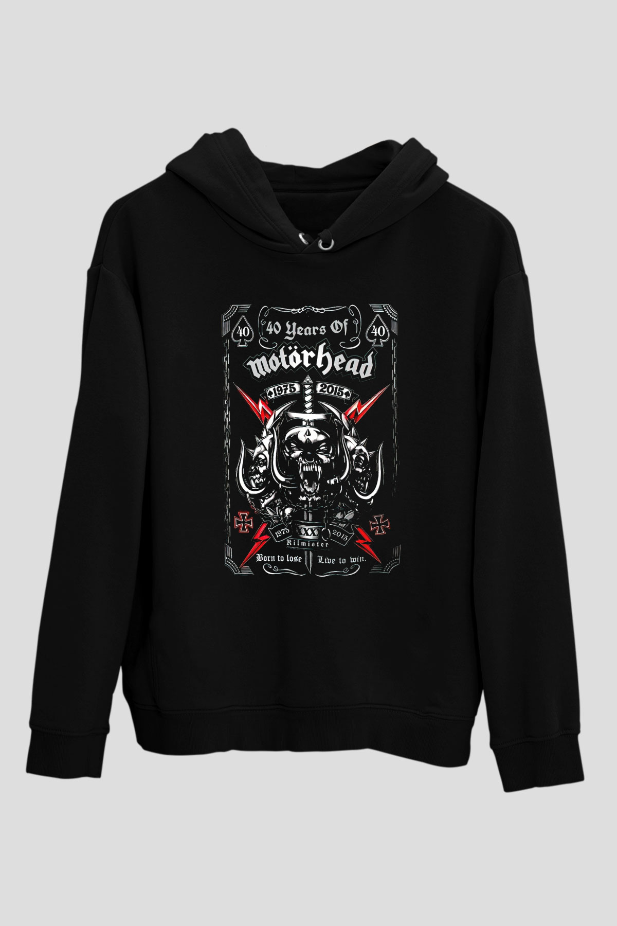 Motörhead Siyah Unisex Hoodie