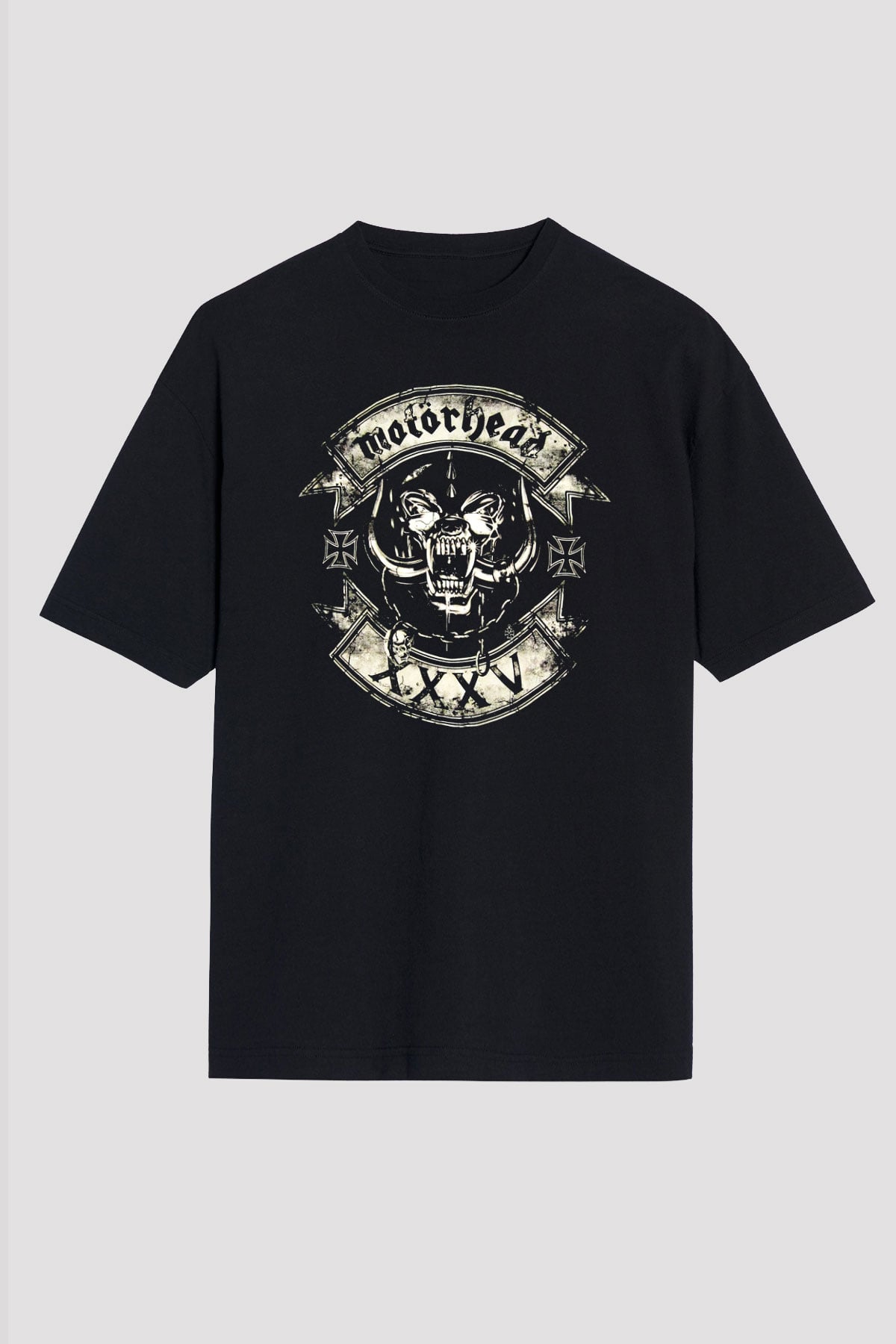 Motörhead Siyah Unisex Oversize Tişört T-Shirt