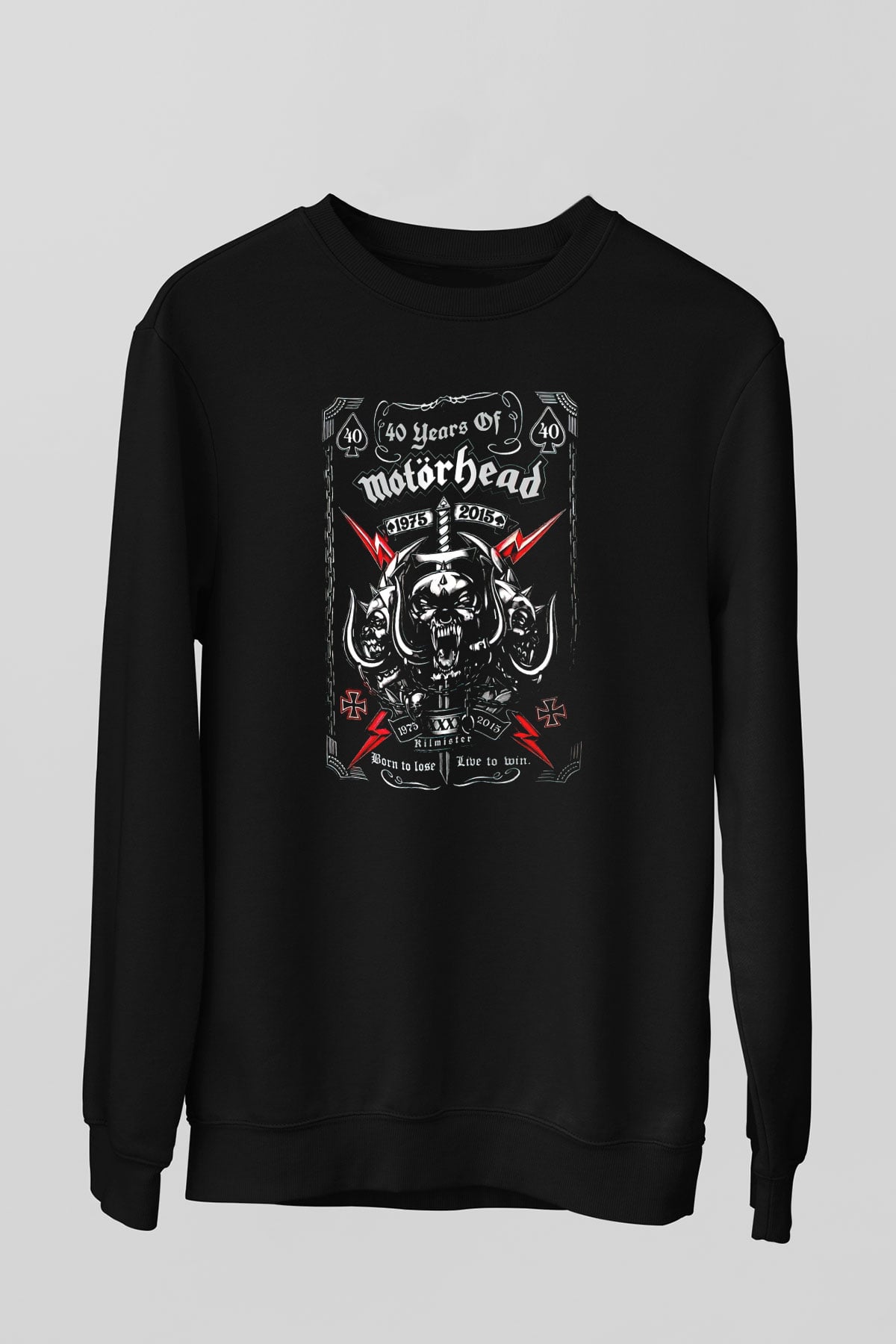 Motörhead Siyah Unisex Sweatshirt