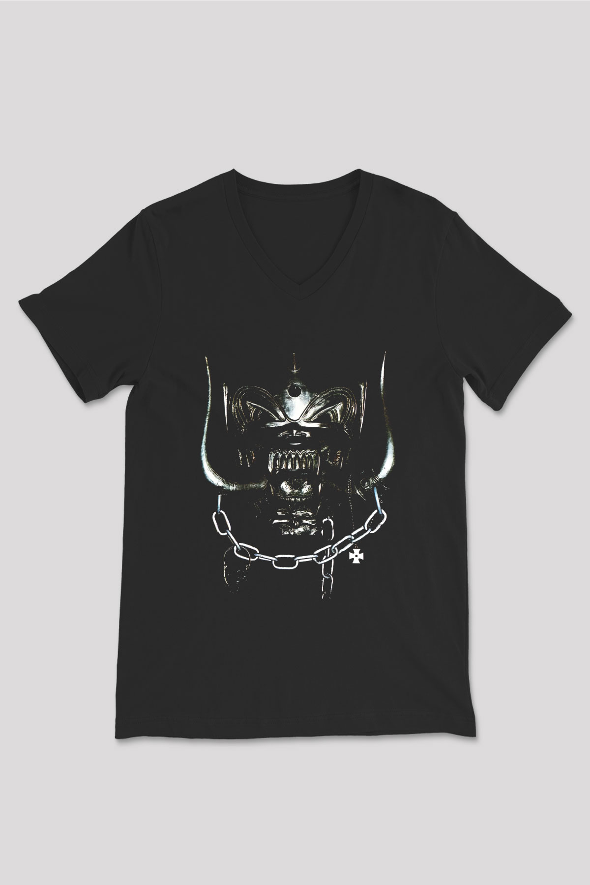 Motörhead Siyah Unisex V Yaka Tişört T-Shirt