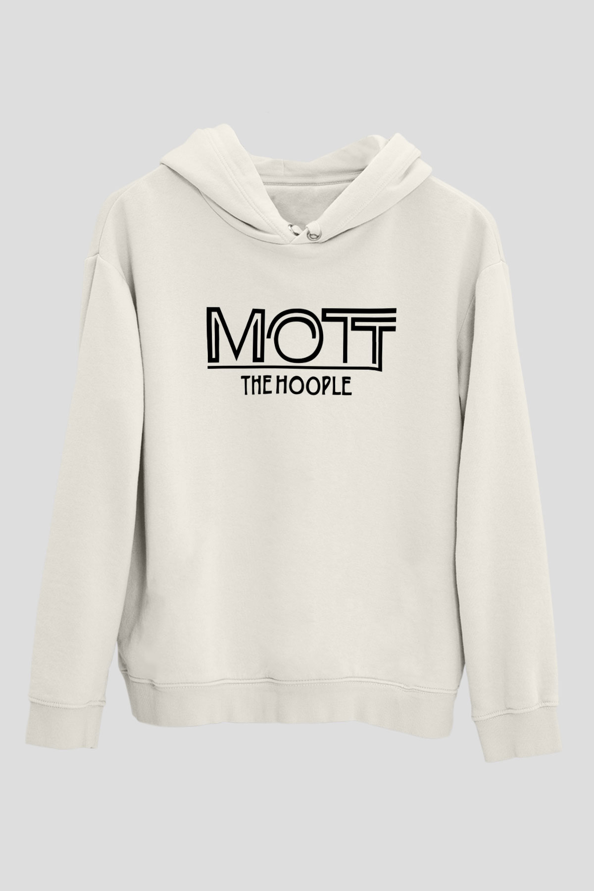 Mott the Hoople Beyaz Unisex Kapşonlu Sweatshirt