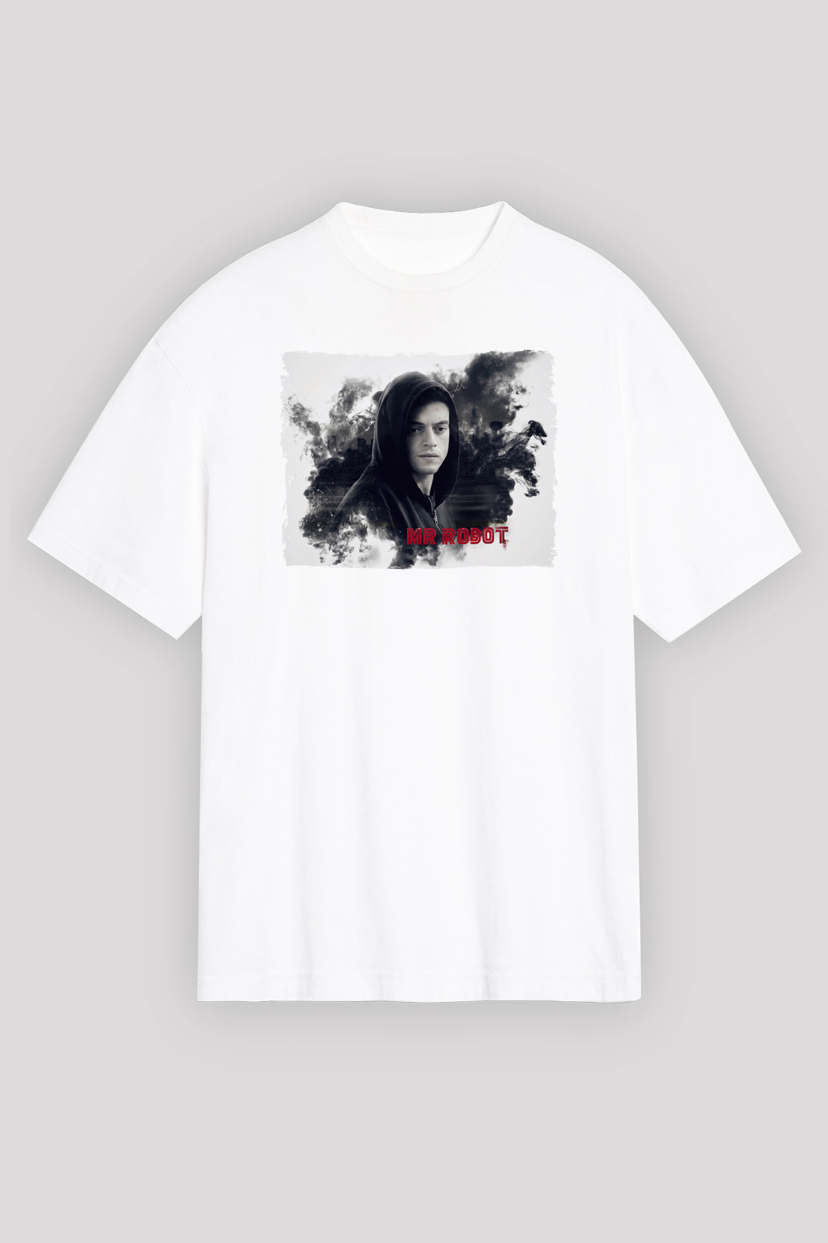 Mr. Robot Beyaz Unisex Tişört T-Shirt