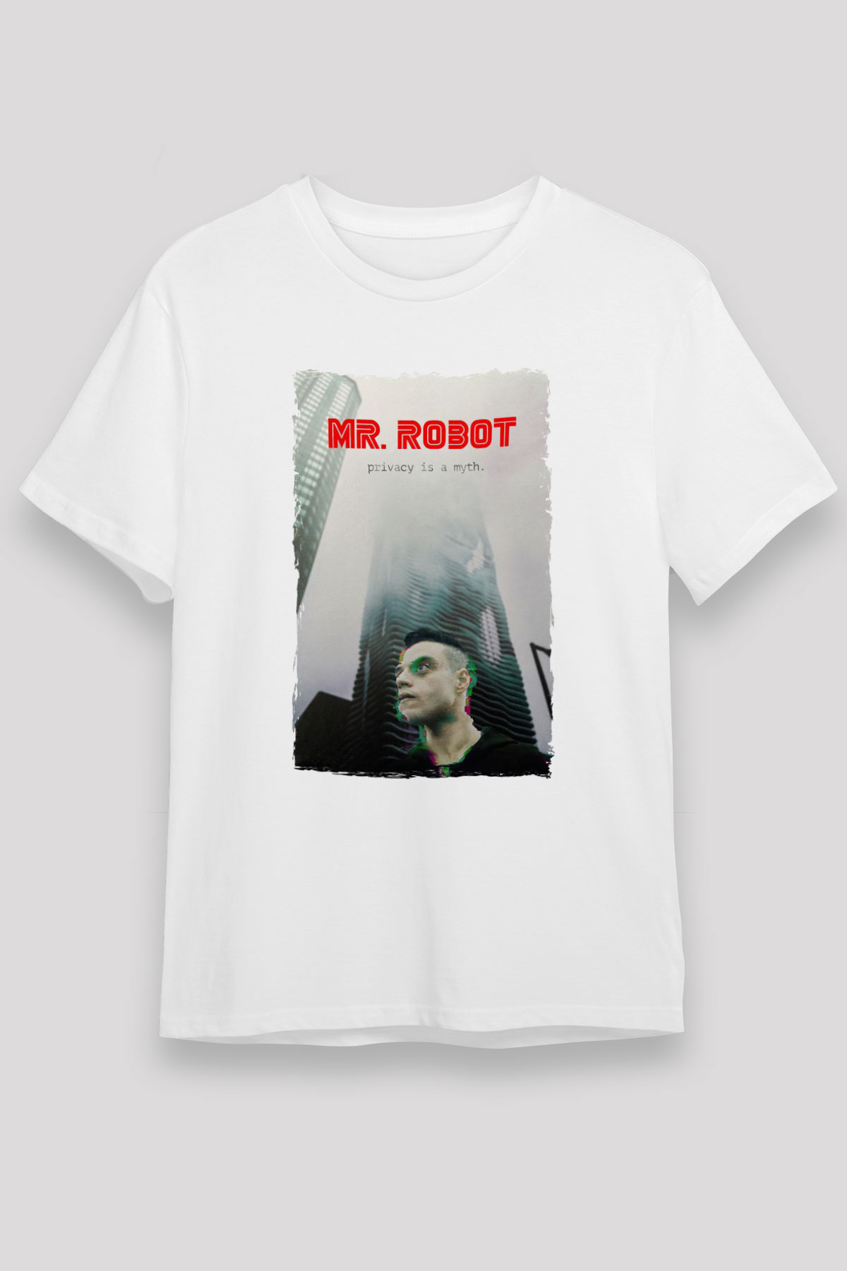 Mr. Robot White Unisex Graphic Tee - STREETWEAR