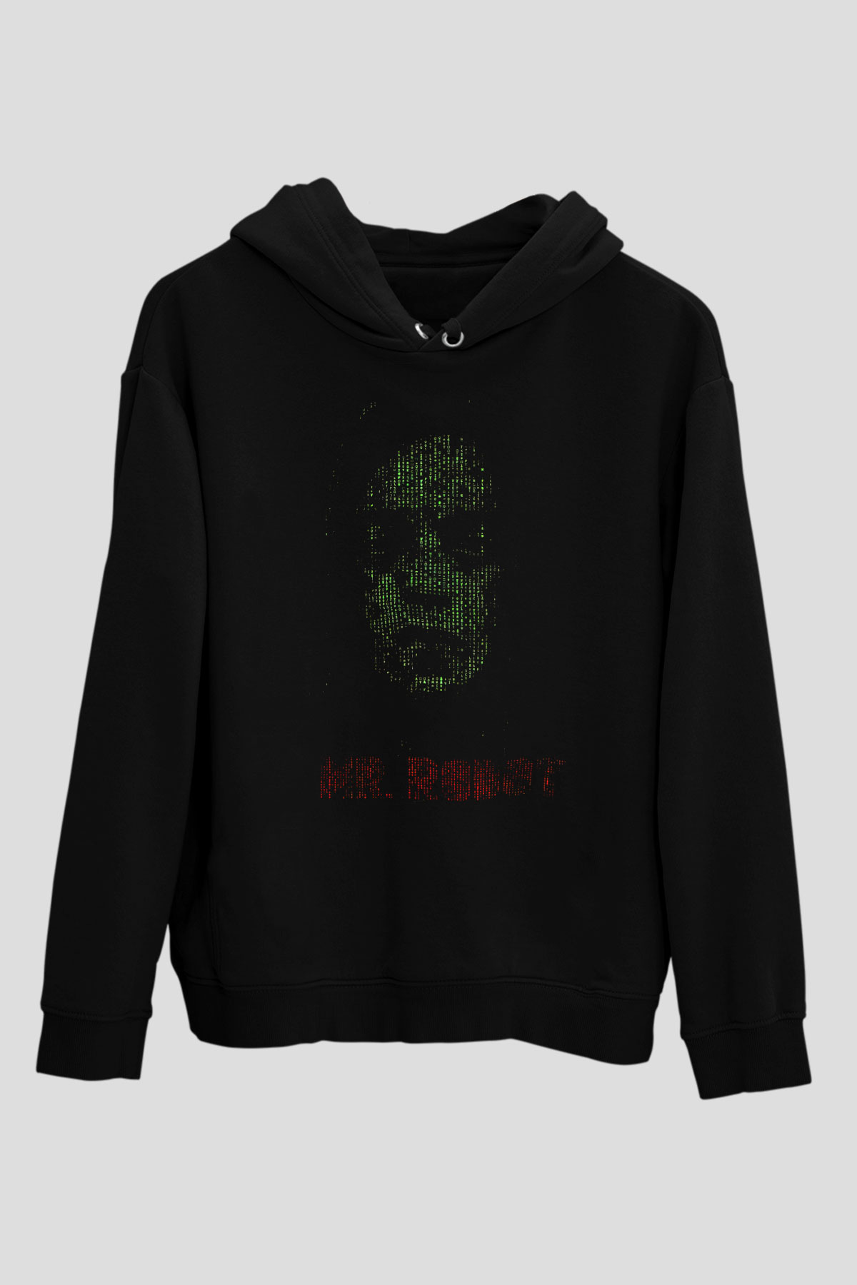 Mr. Robot Siyah Unisex Hoodie