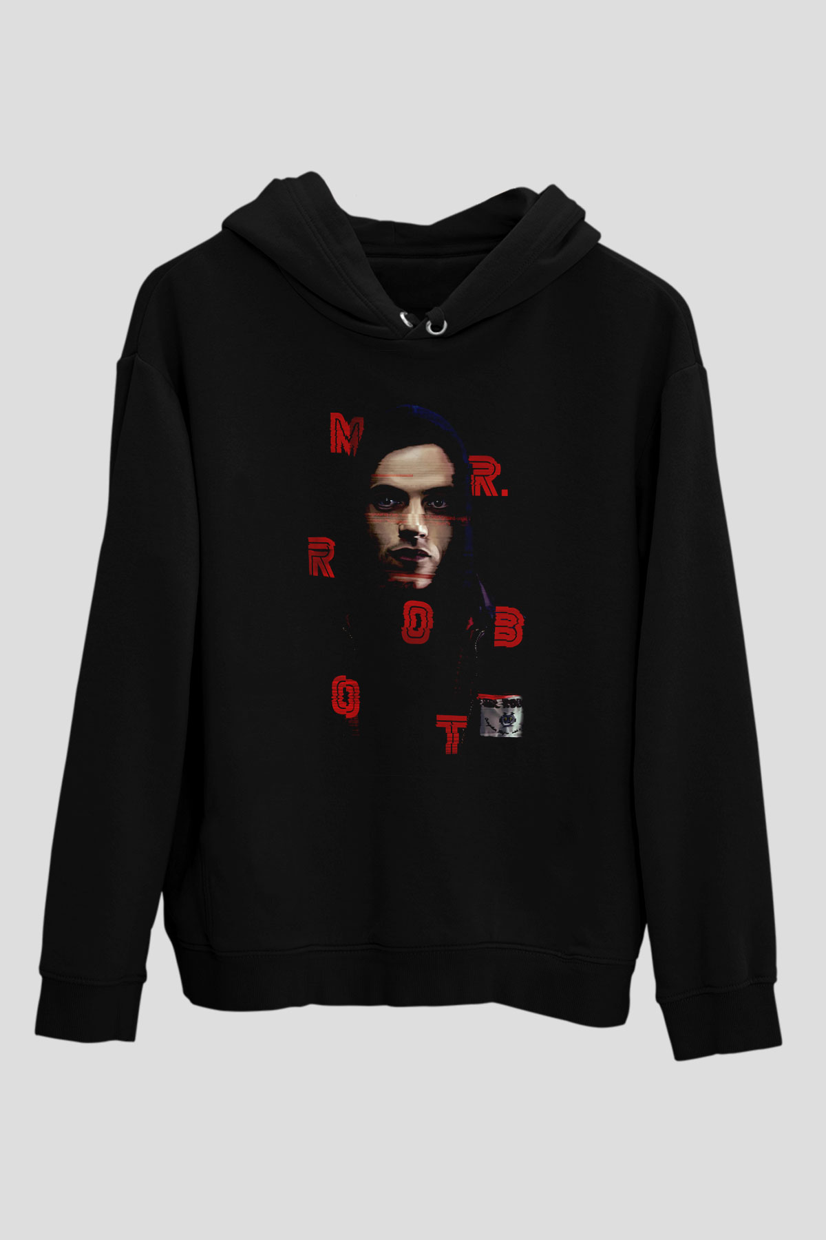 Mr. Robot Siyah Unisex Hoodie