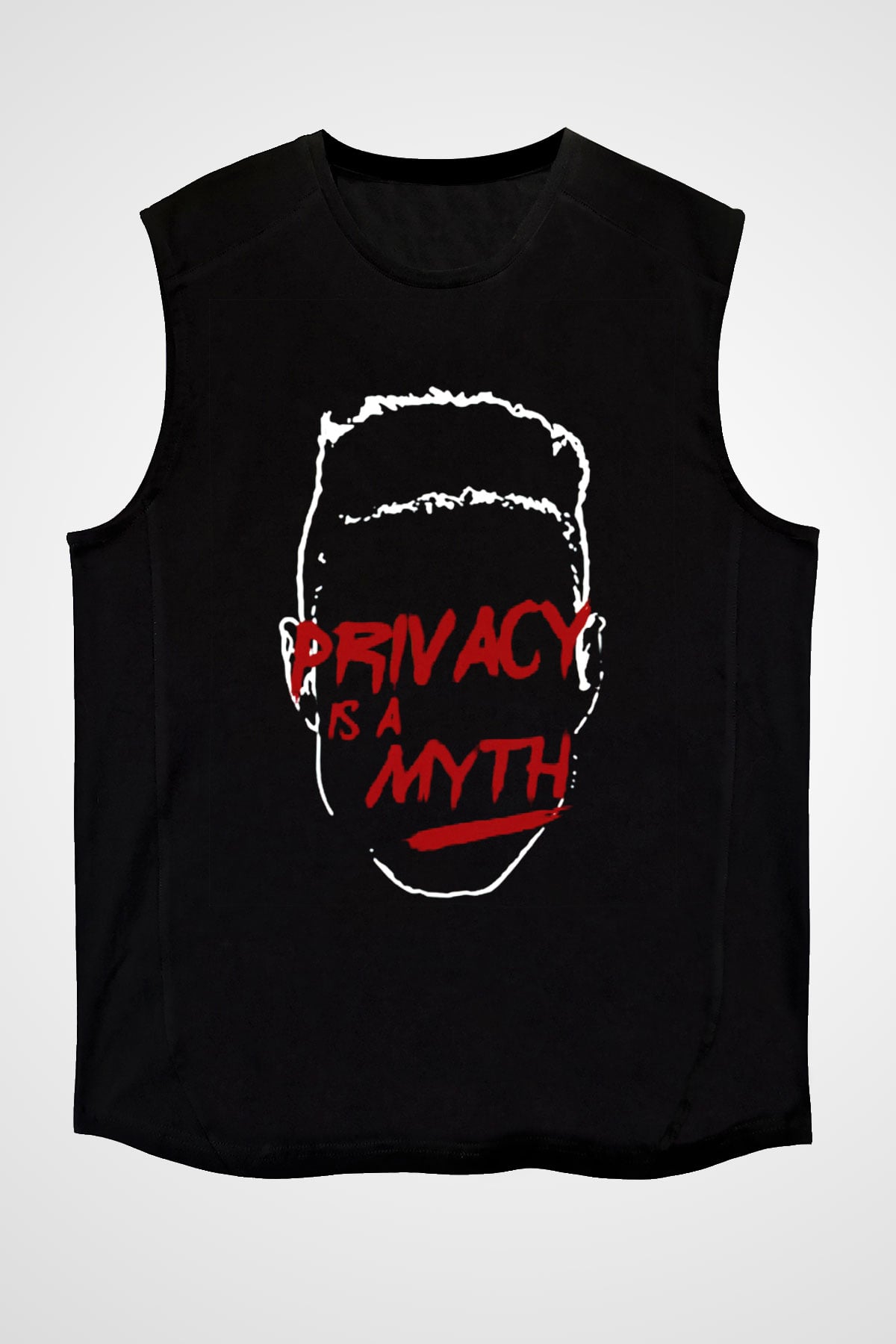 Mr. Robot Siyah Unisex Kolsuz Tişört