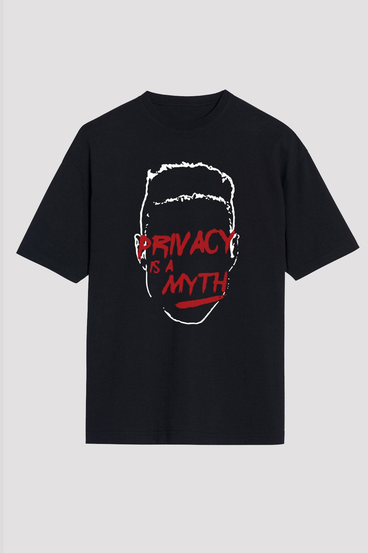 Mr. Robot Siyah Unisex Oversize Tişört T-Shirt