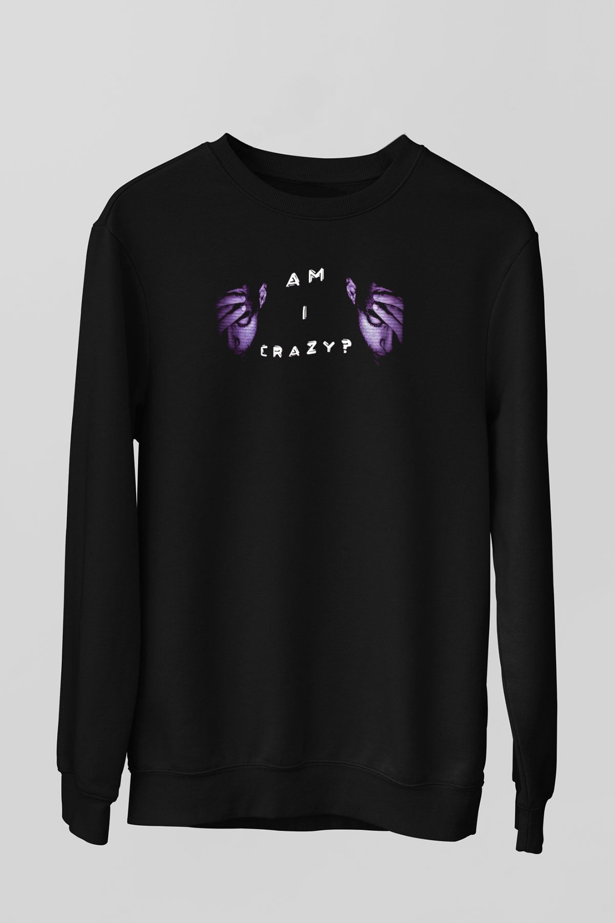 Mr. Robot Siyah Unisex Sweatshirt