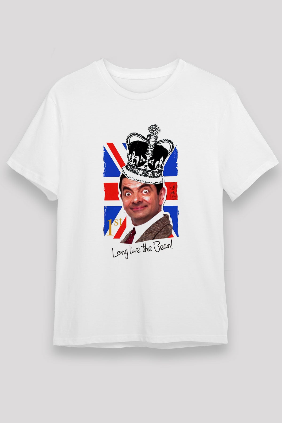 Mr.Bean Beyaz Unisex Tişört