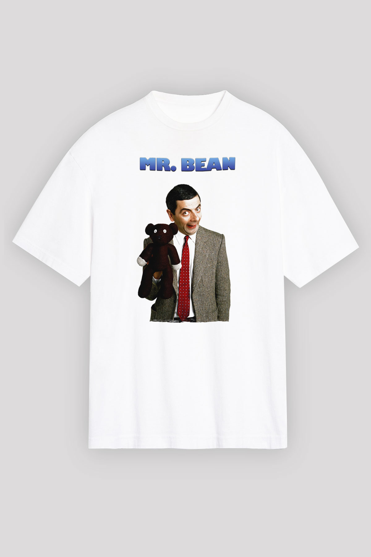 Mr.Bean Beyaz Unisex Tişört