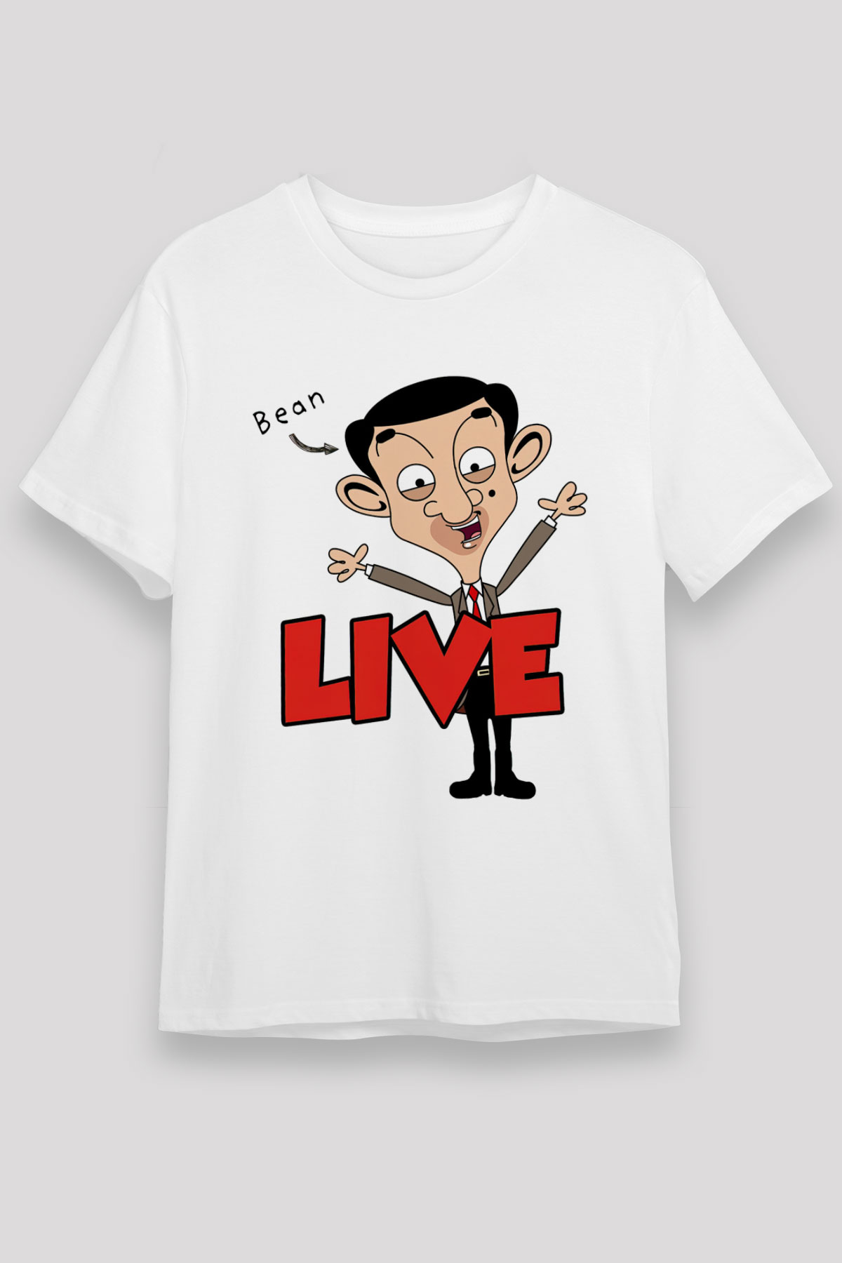 Mr.Bean Beyaz Unisex Tişört