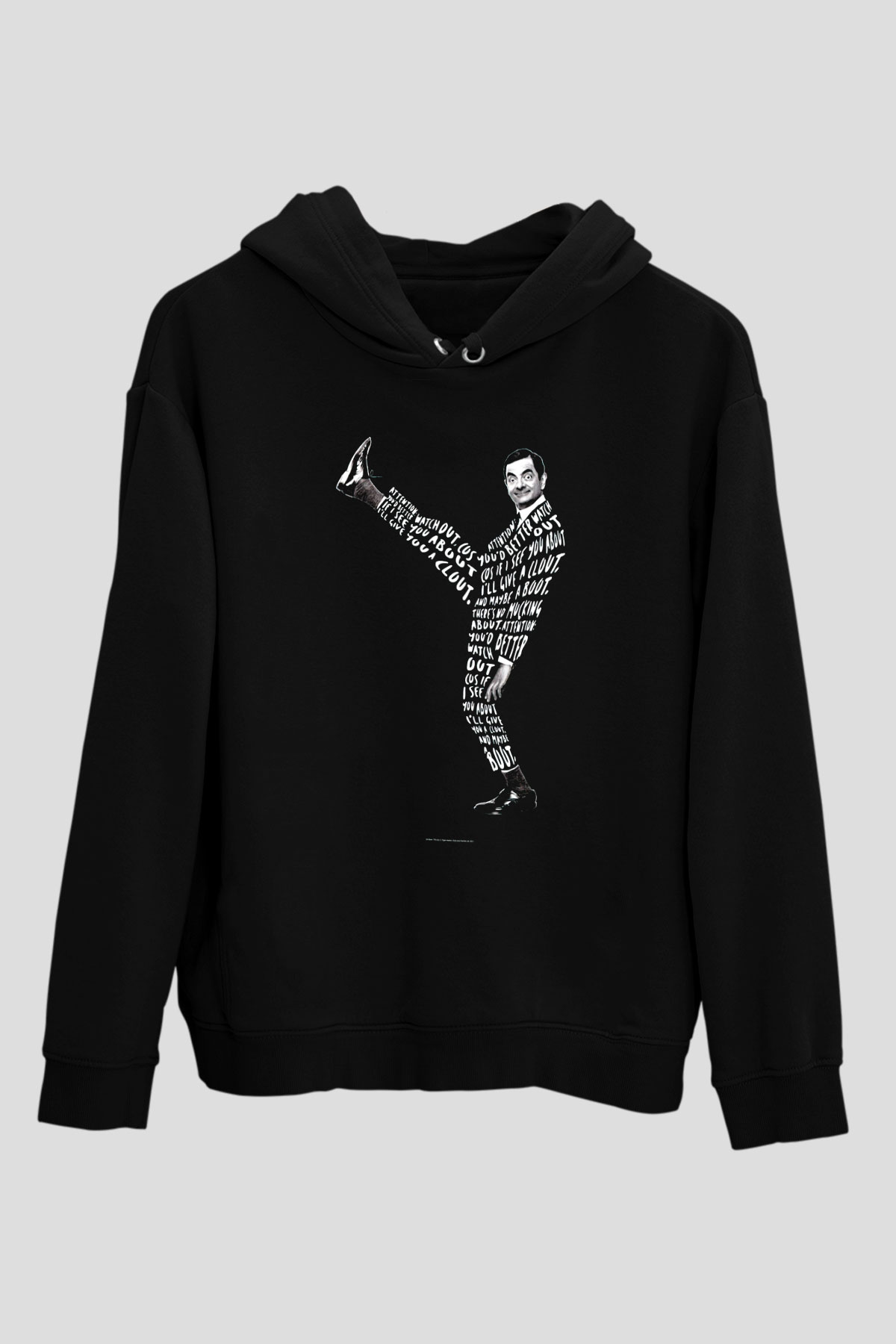 Mr.Bean Siyah Unisex Hoodie