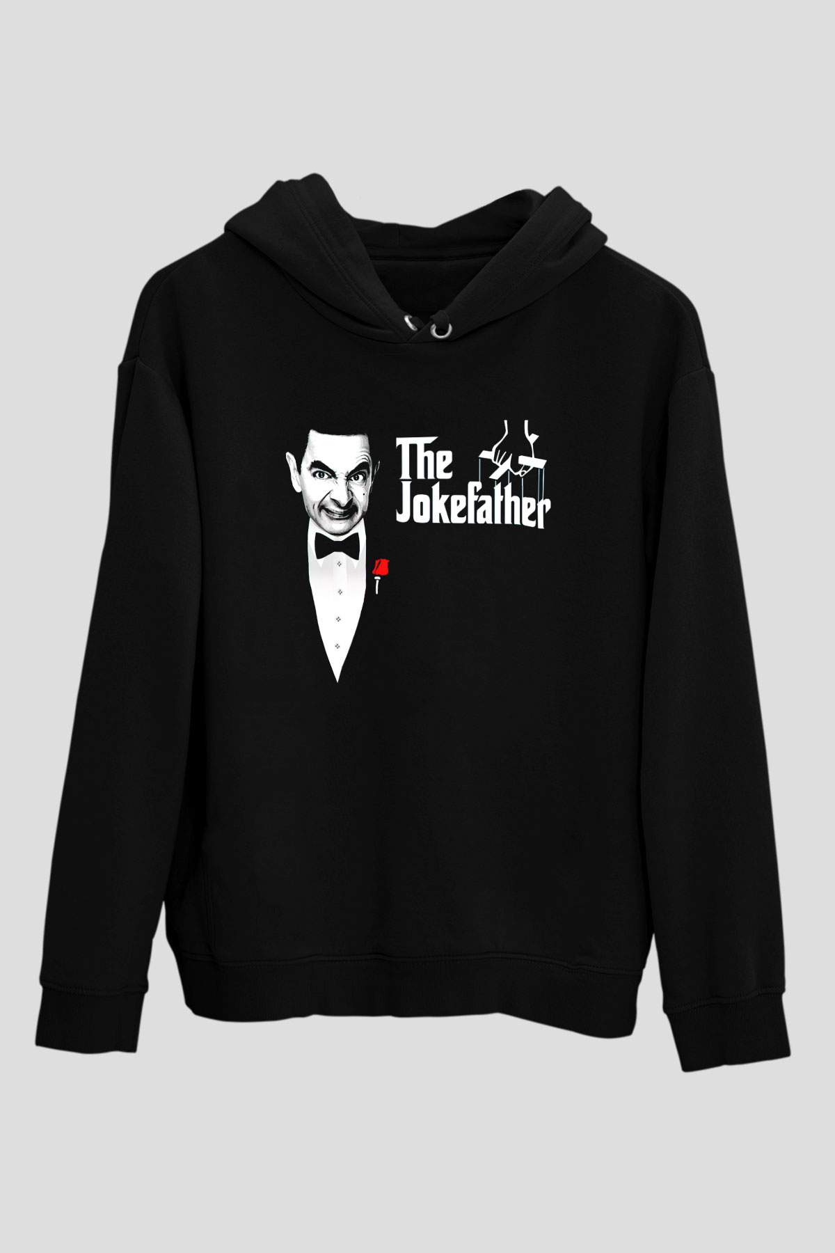 Mr.Bean Siyah Unisex Hoodie