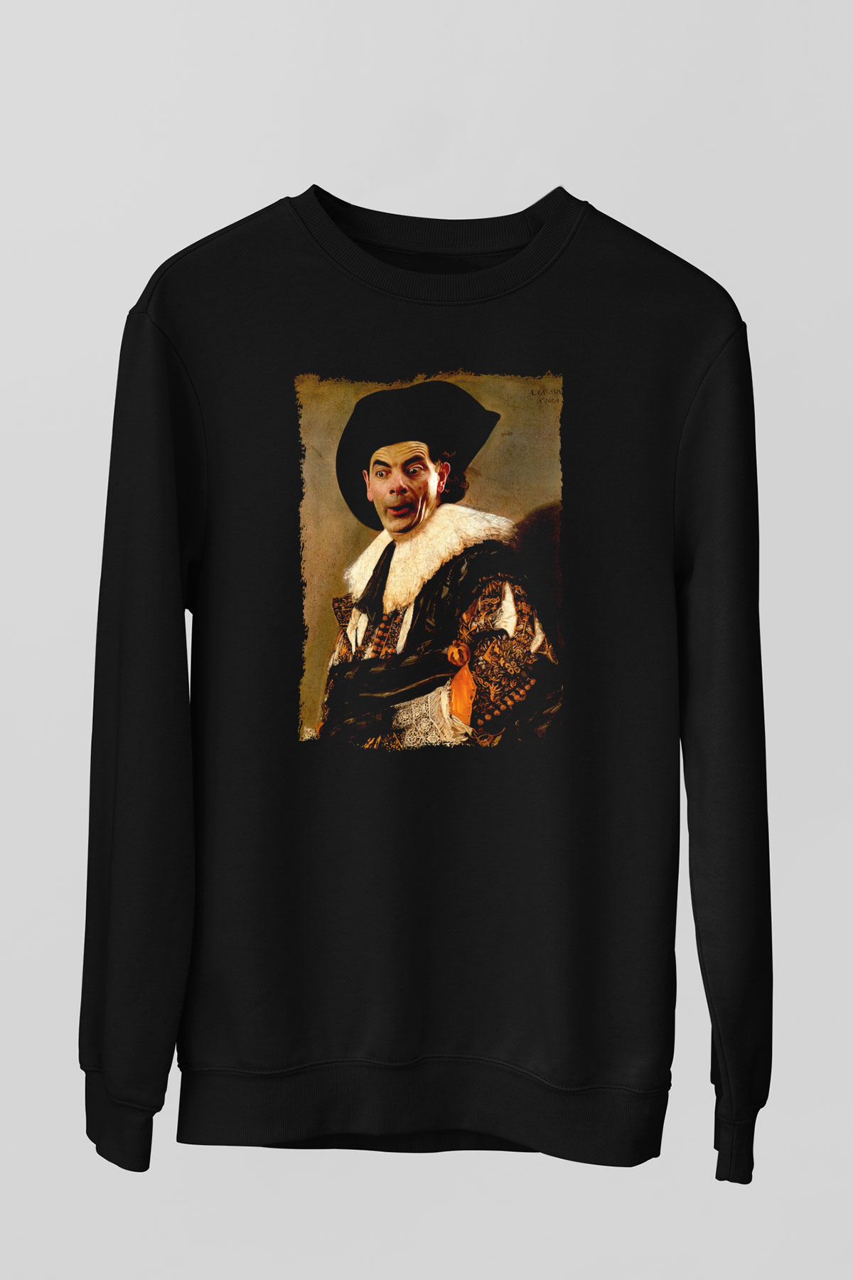Mr.Bean Siyah Unisex  Sweatshirt