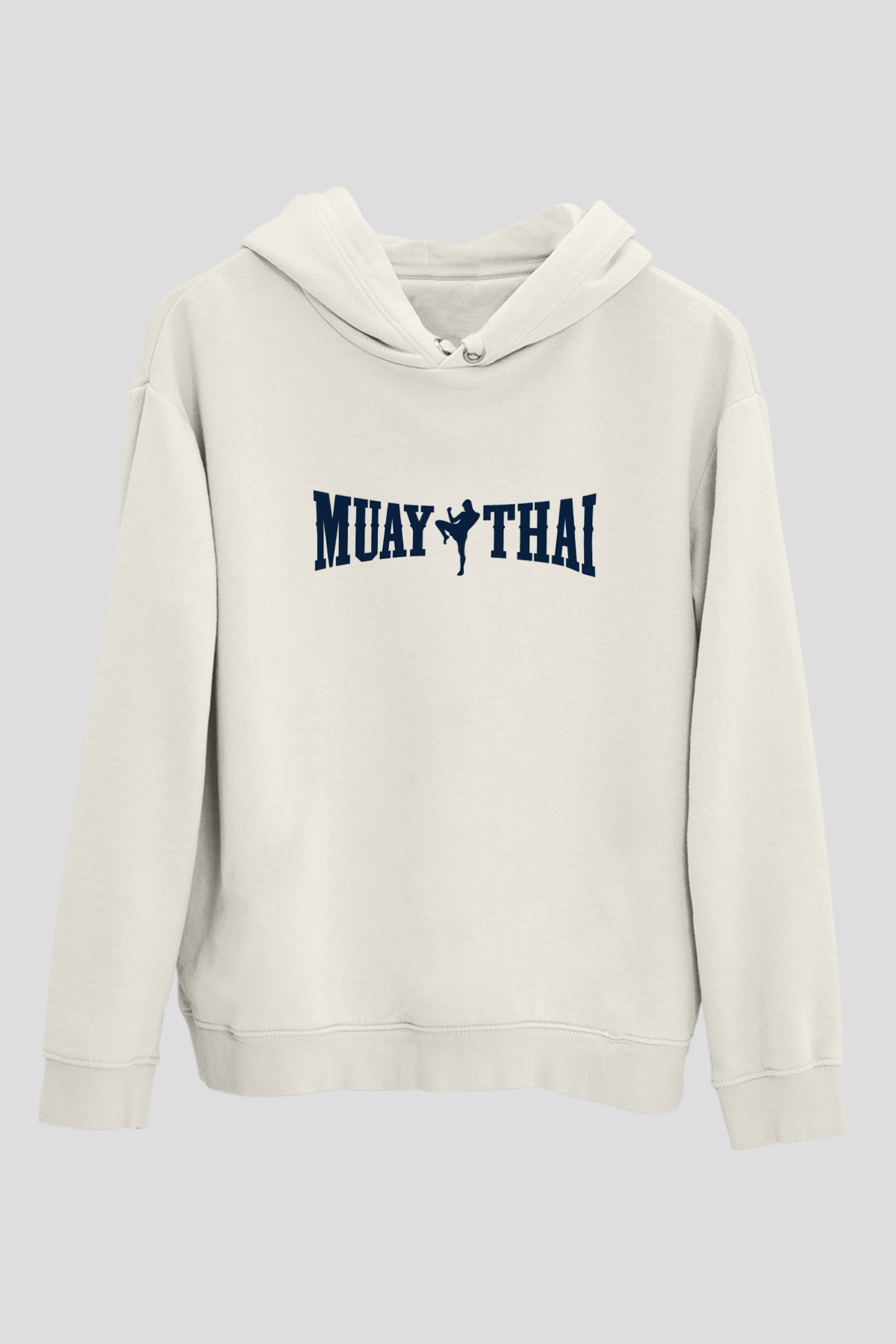 Muay Thai Beyaz Unisex Hoodie