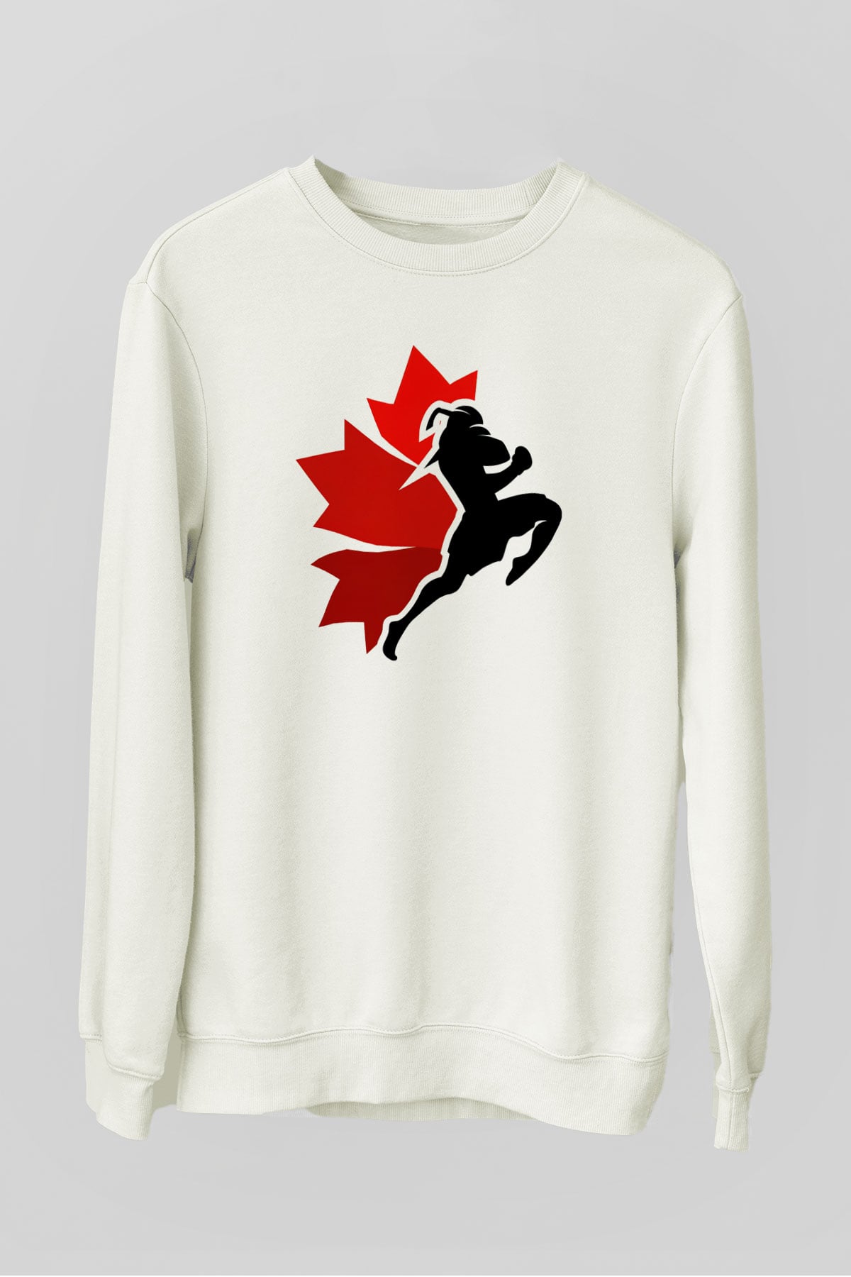 Muay Thai Beyaz Unisex Sweatshirt