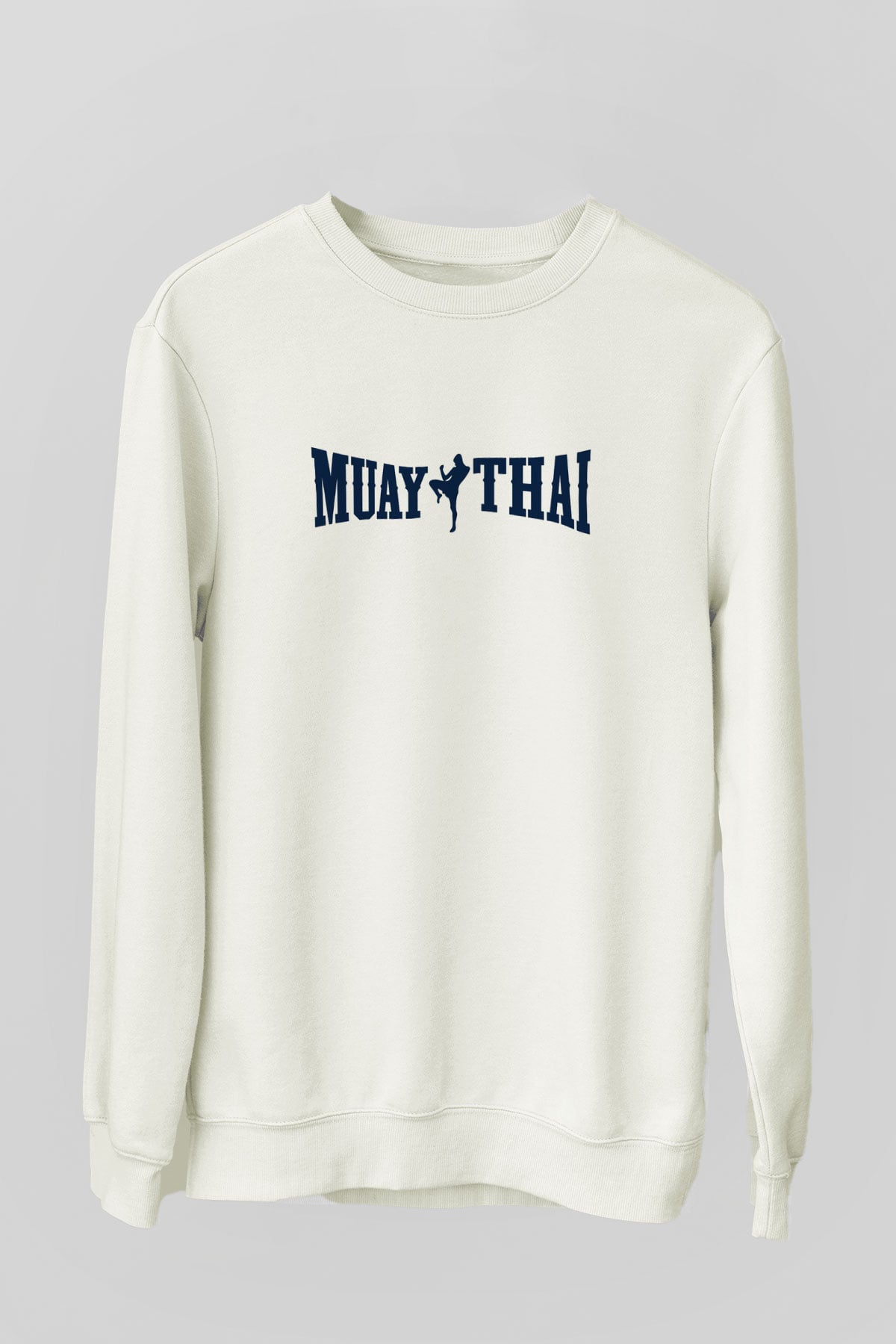Muay Thai Beyaz Unisex Sweatshirt