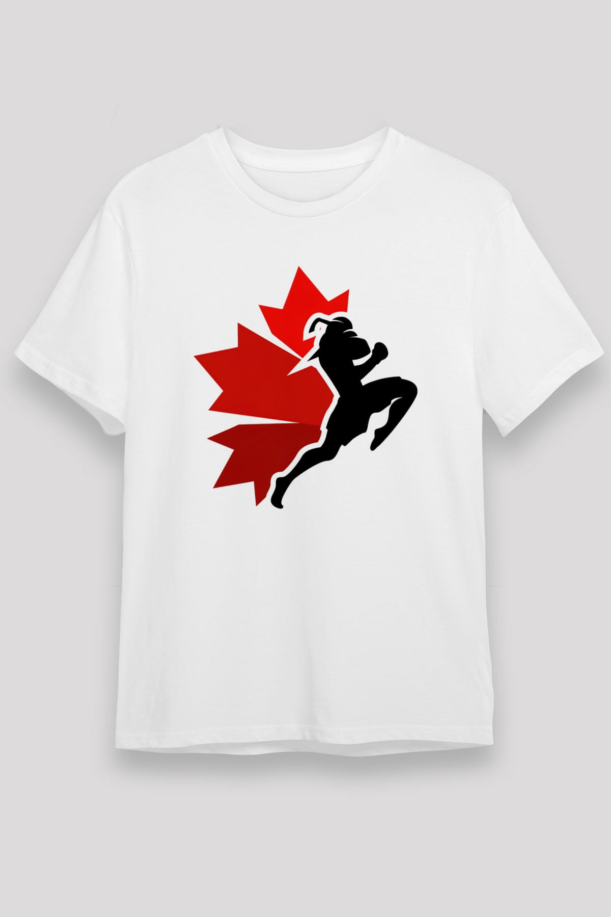 Muay Thai Beyaz Unisex Tişört T-Shirt - TişörtFabrikası