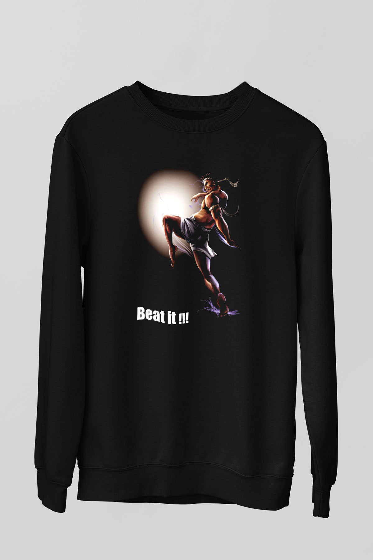 Muay Thai Siyah Unisex Sweatshirt