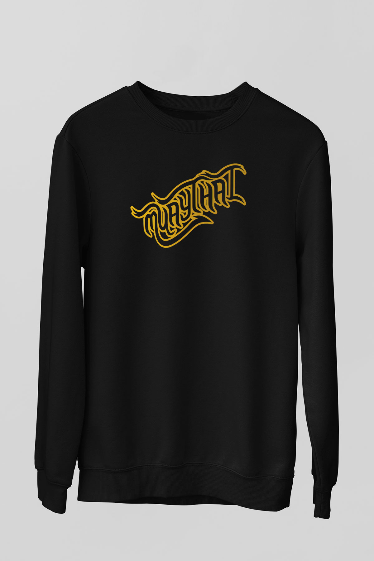 Muay Thai Siyah Unisex Sweatshirt