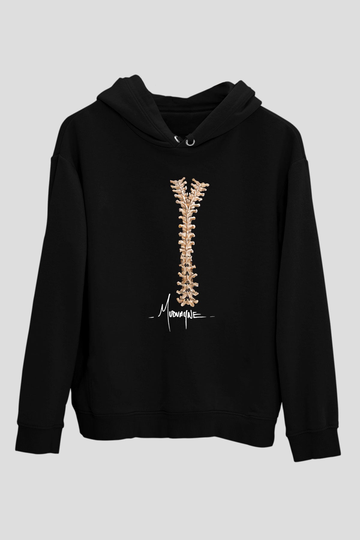 Mudvayne Baskılı Unisex Siyah Kapüşonlu Sweatshirt