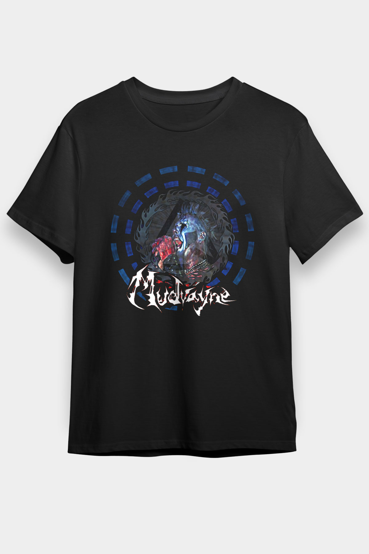 Mudvayne Baskılı Unisex Siyah Tişört - Tshirt