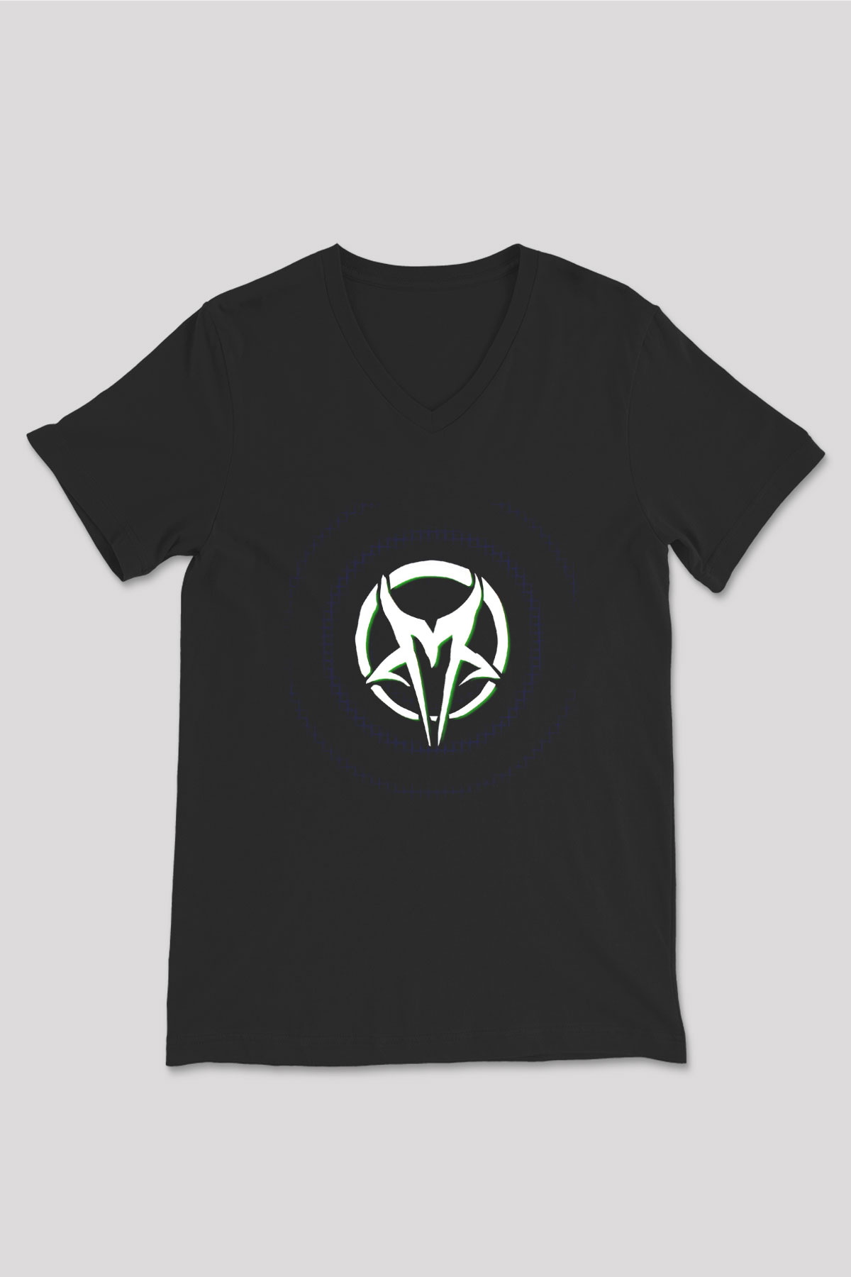 Mudvayne Baskılı Unisex Siyah V Yaka Tişört - Tshirt