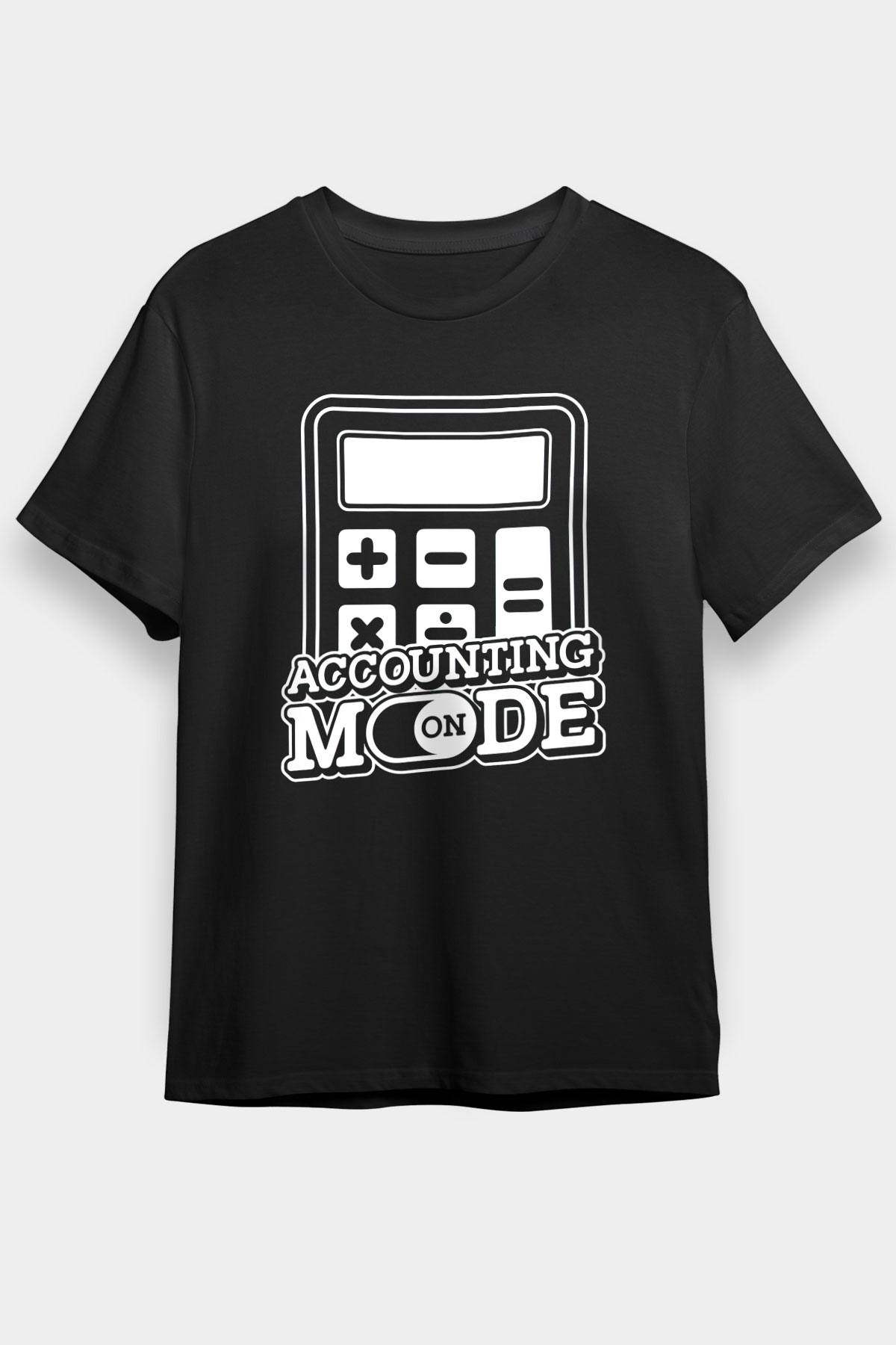 Muhasebeci Siyah Unisex Tişört T-Shirt - TişörtFabrikası