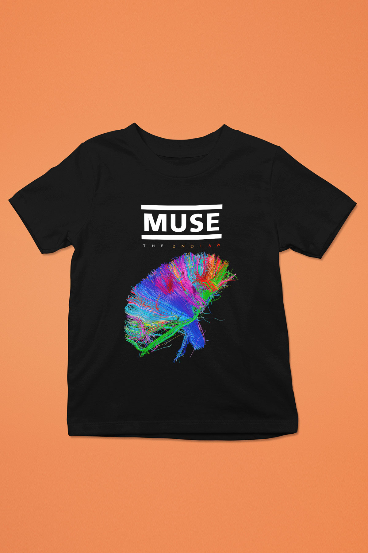 Muse Baskılı Siyah Unisex Çocuk Tişört