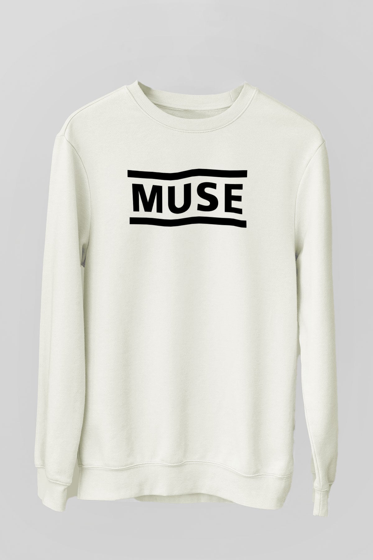 Muse Beyaz Unisex Sweatshirt