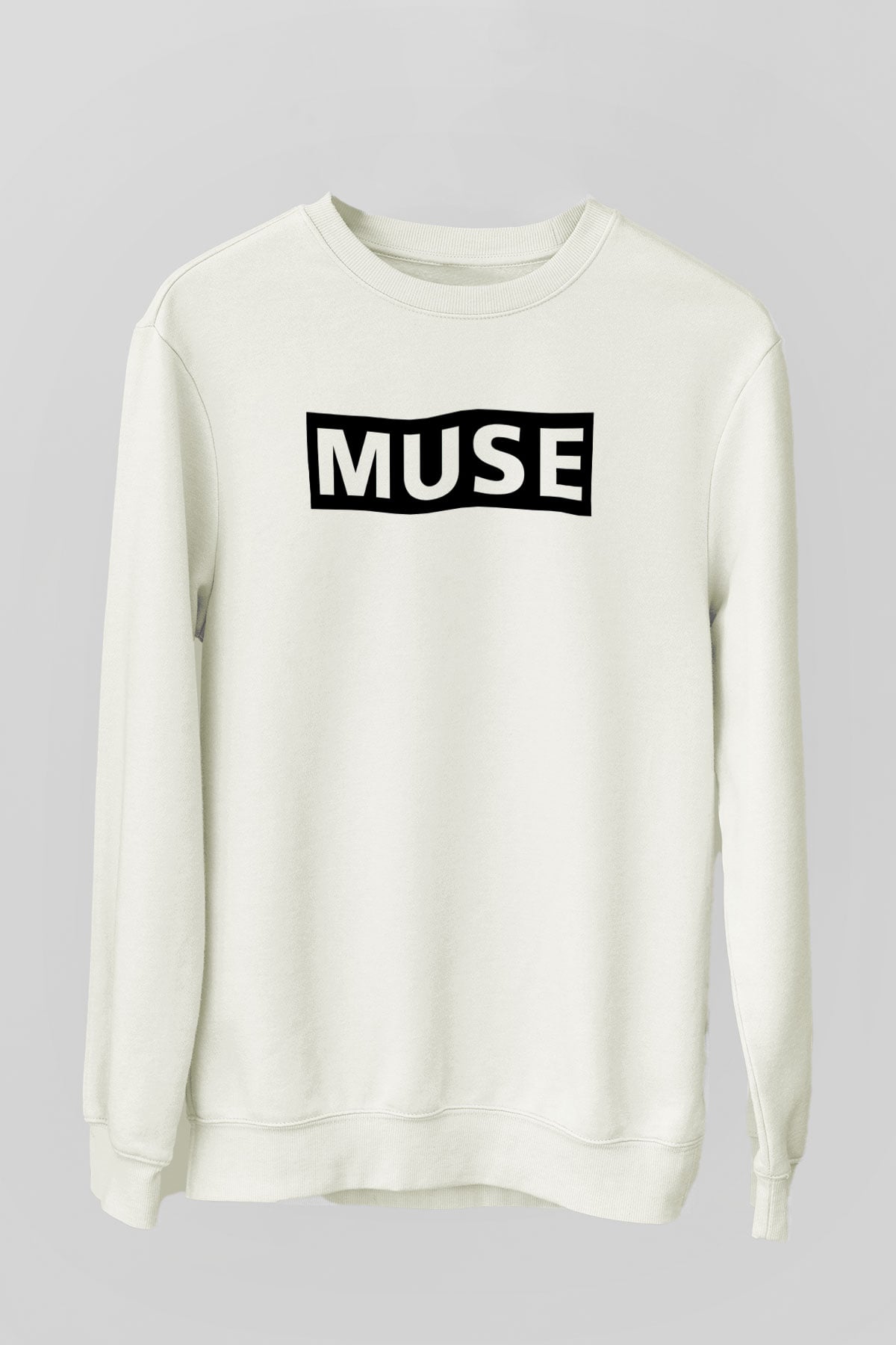 Muse Beyaz Unisex Sweatshirt