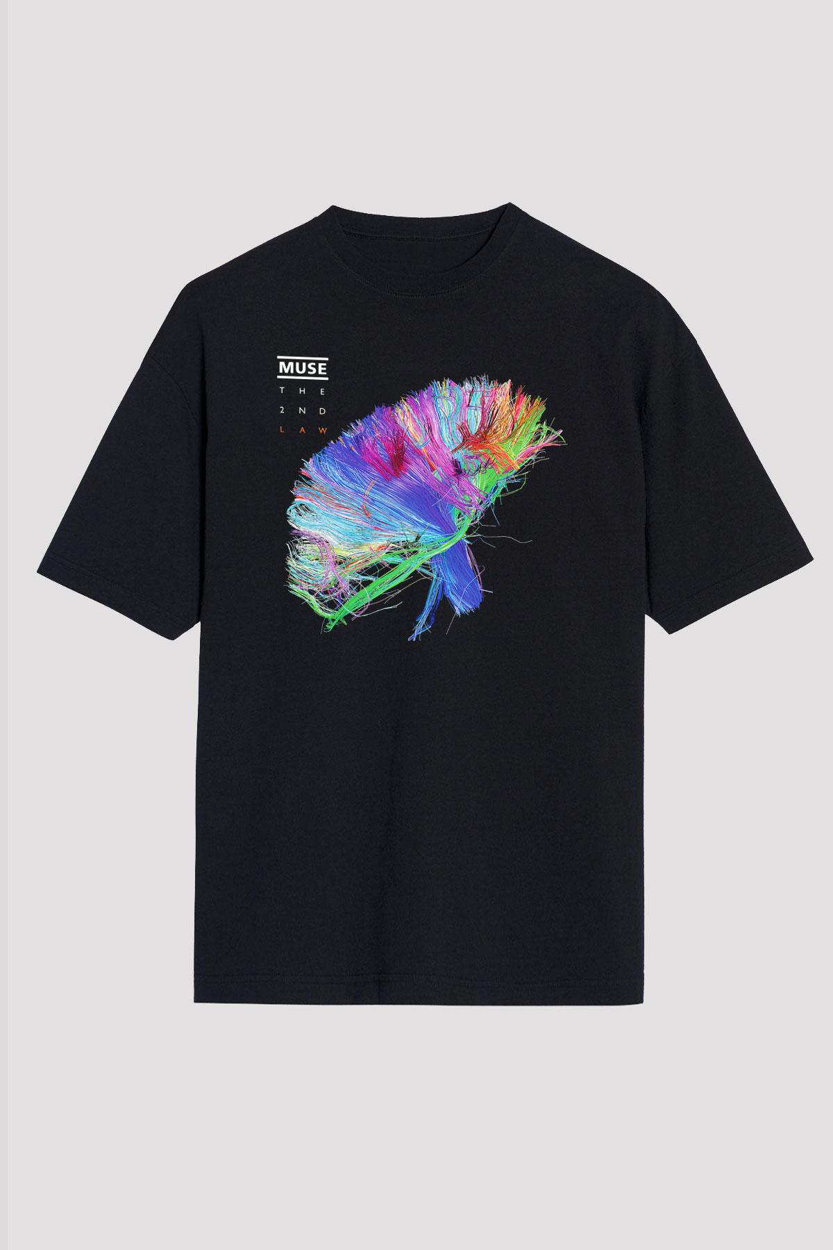 Muse Siyah Unisex Oversize Tişört T-Shirt