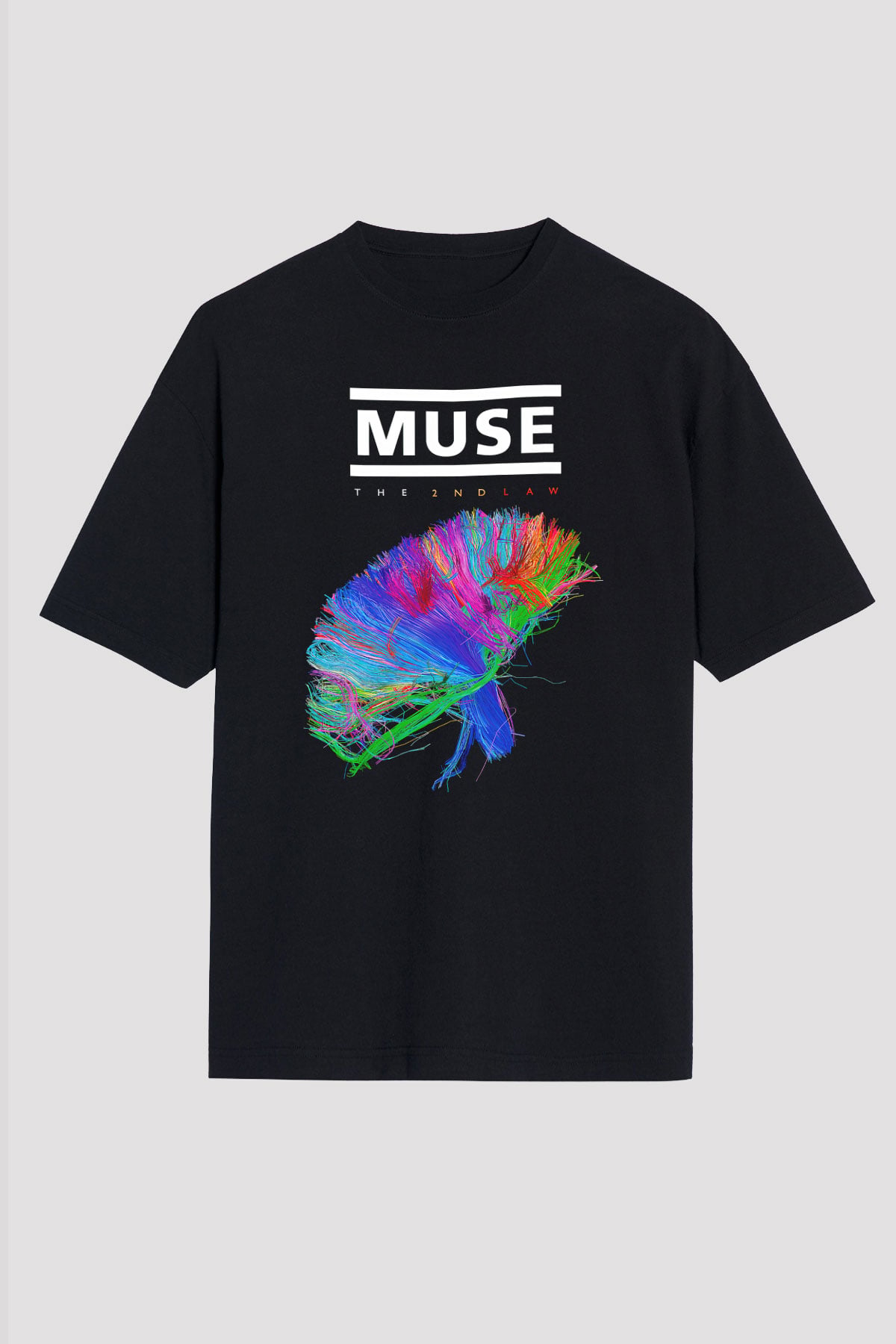 Muse Siyah Unisex Oversize Tişört T-Shirt