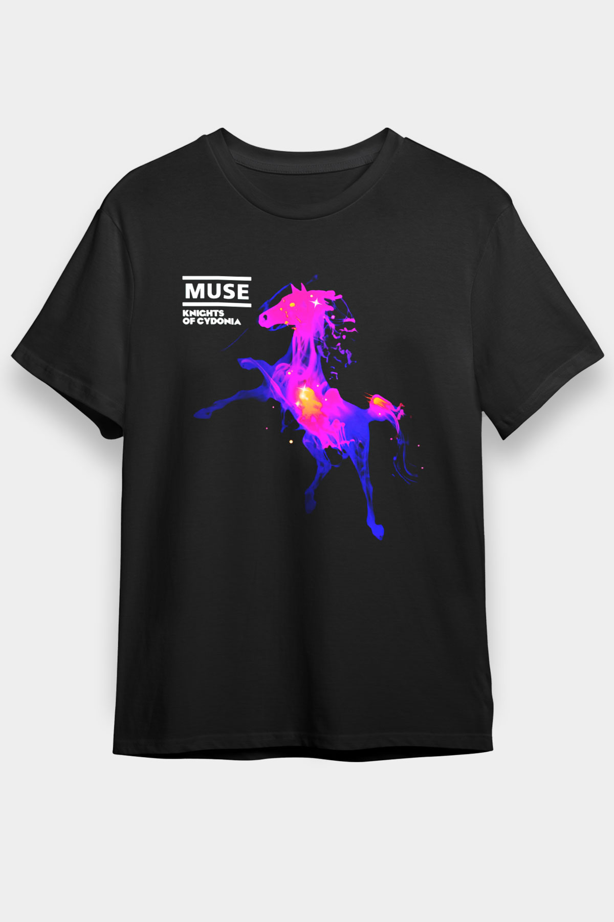 Muse Siyah Unisex Tişört T-Shirt - TişörtFabrikası