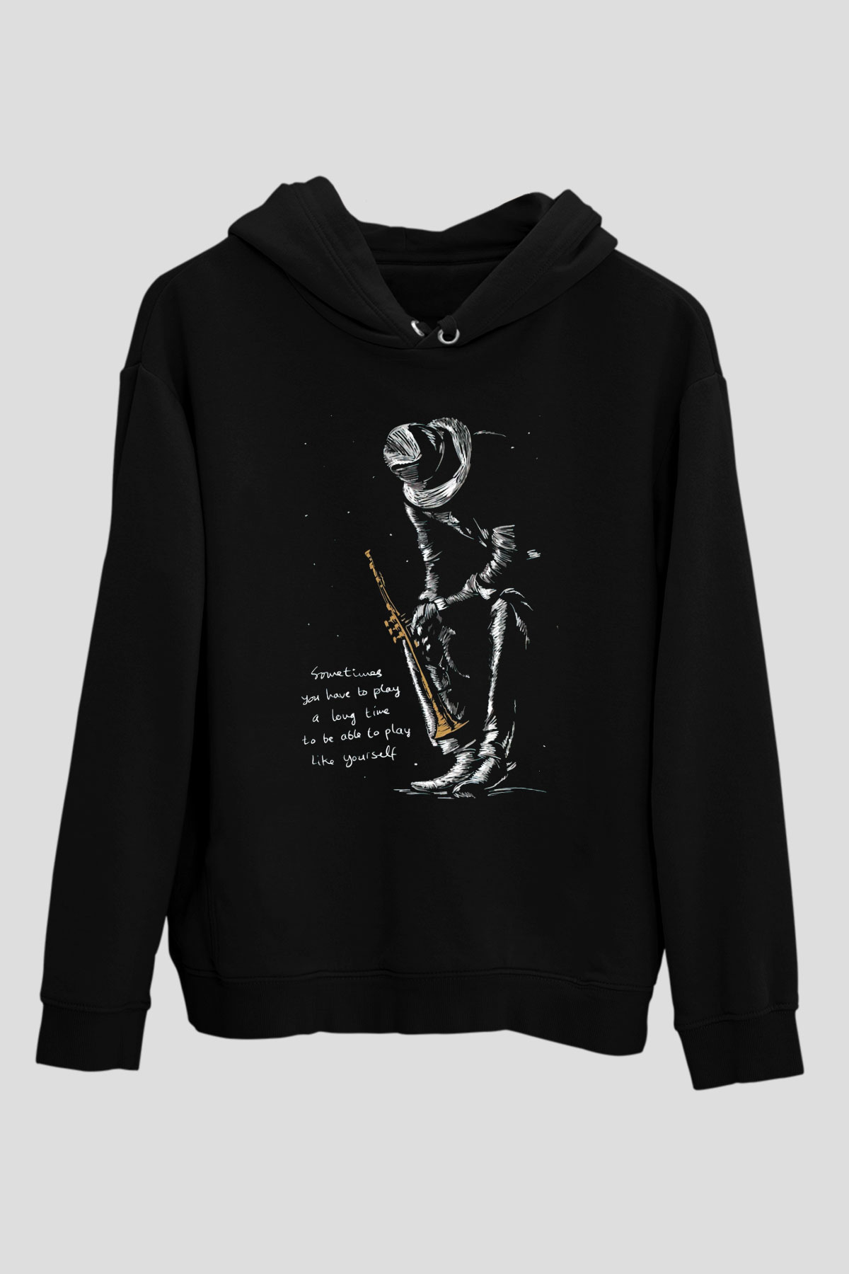 MüzisyenSiyah  Unisex Hoodie
