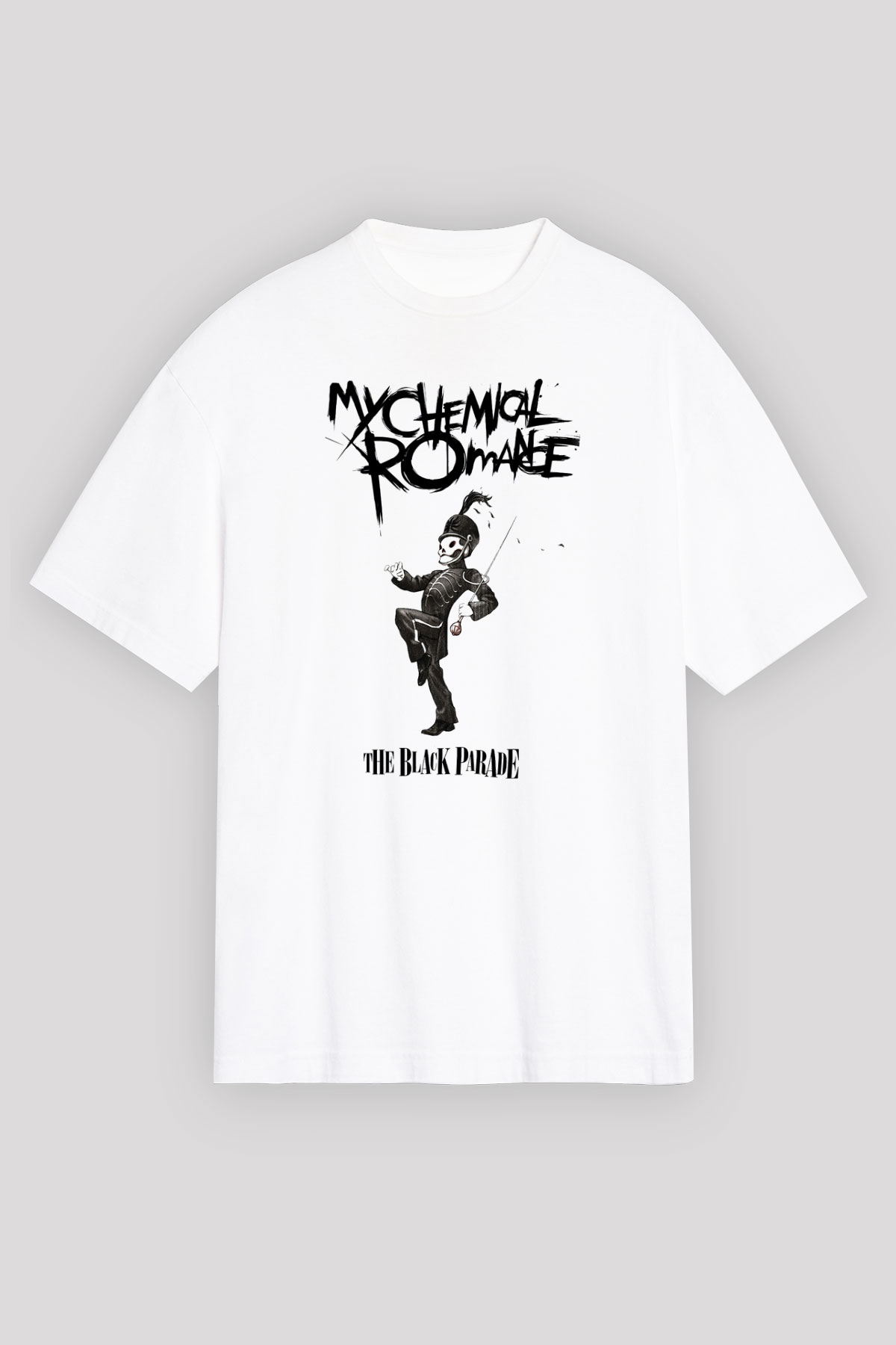 My Chemical Romance Beyaz Unisex Oversize Tişört T-Shirt