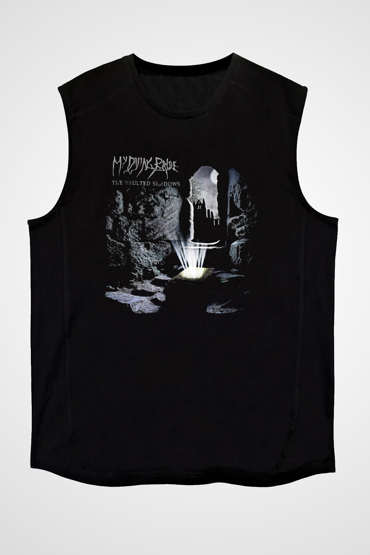 My Dying Bride Baskılı Unisex Siyah Kolsuz Tişört - Tshirt