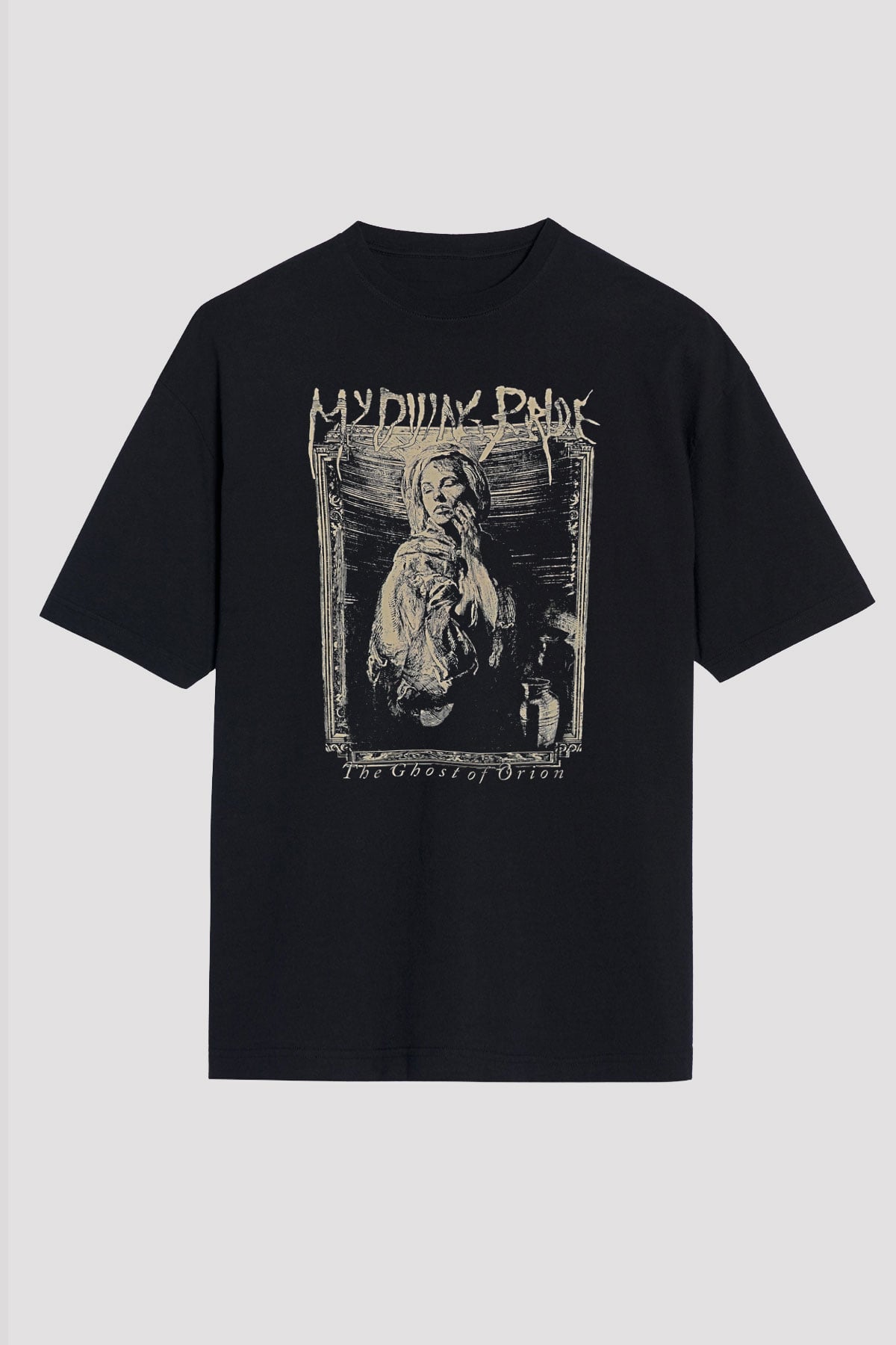 My Dying Bride Baskılı Unisex Siyah Oversize Tişört - Tshirt