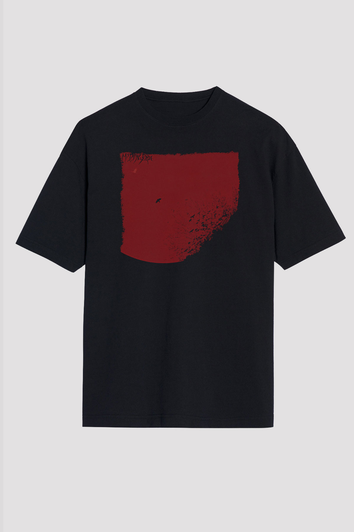 My Dying Bride Baskılı Unisex Siyah Oversize Tişört - Tshirt