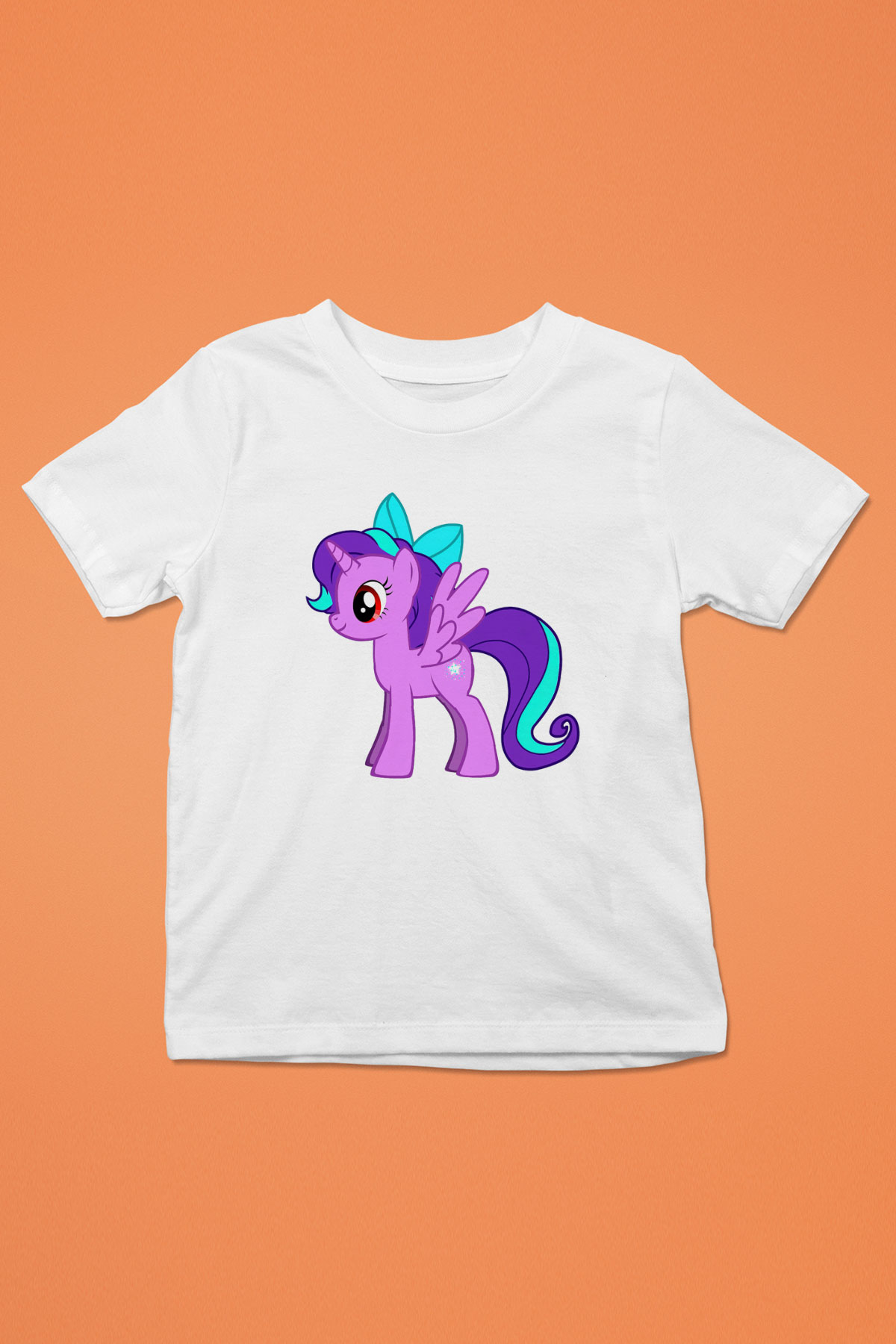My Little Pony Baskılı Beyaz Unisex Çocuk Tişört