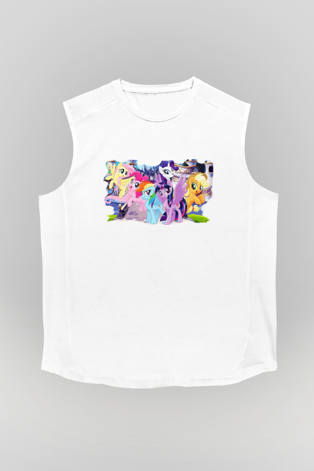My Little Pony Beyaz Unisex Kolsuz Tişört