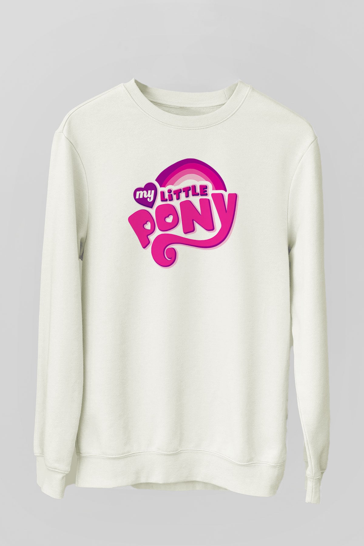 My Little Pony Beyaz Unisex Sweatshirt