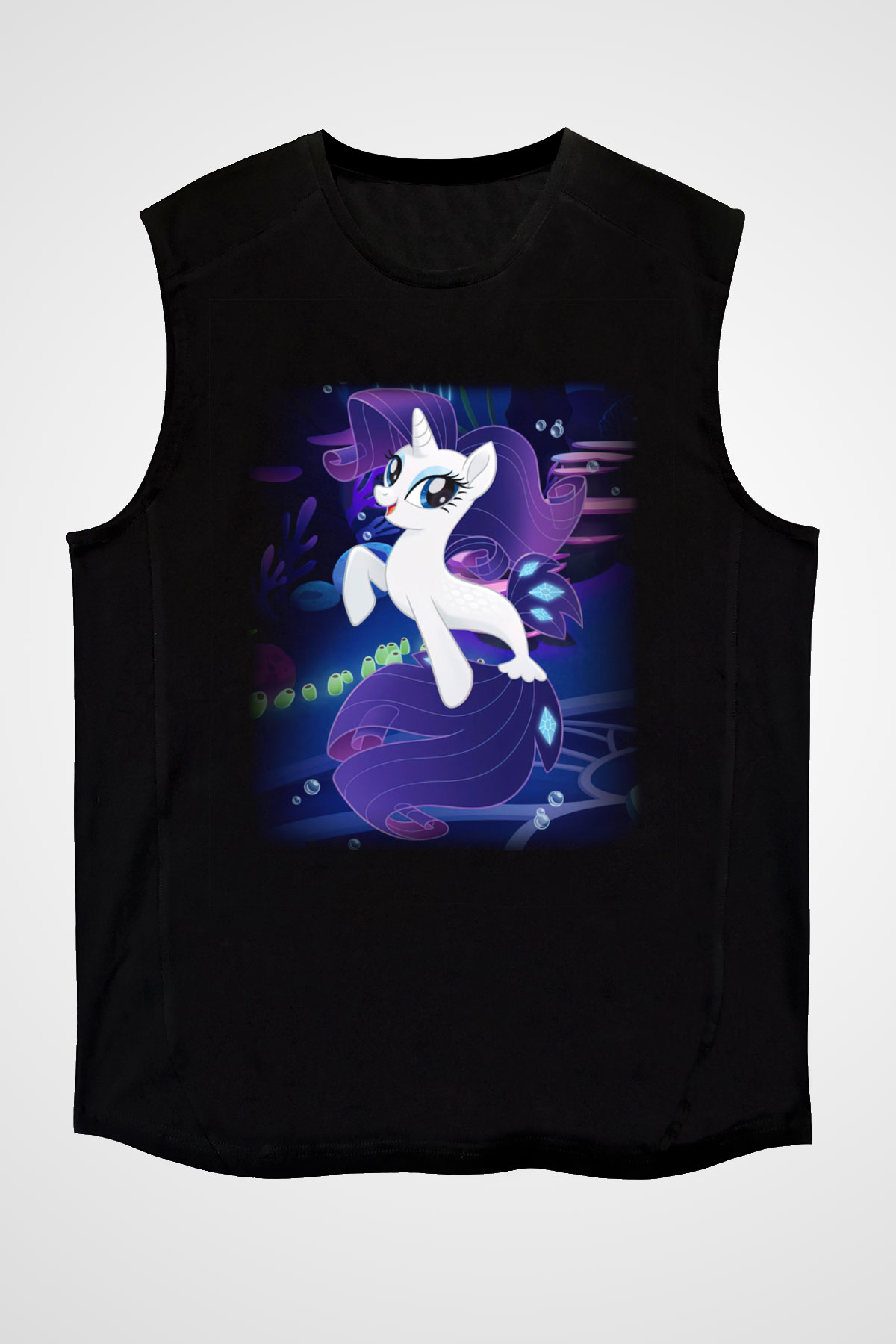 My Little Pony Siyah Unisex Kolsuz Tişört