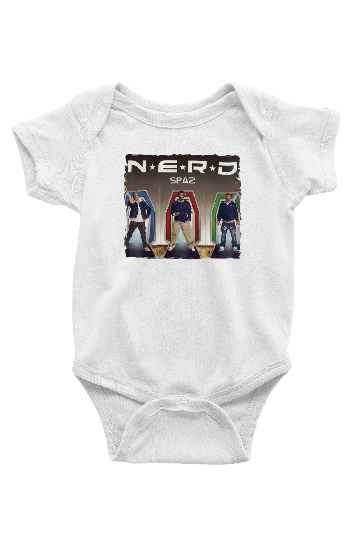 N.E.R.D Beyaz Bebek Body - Zıbın