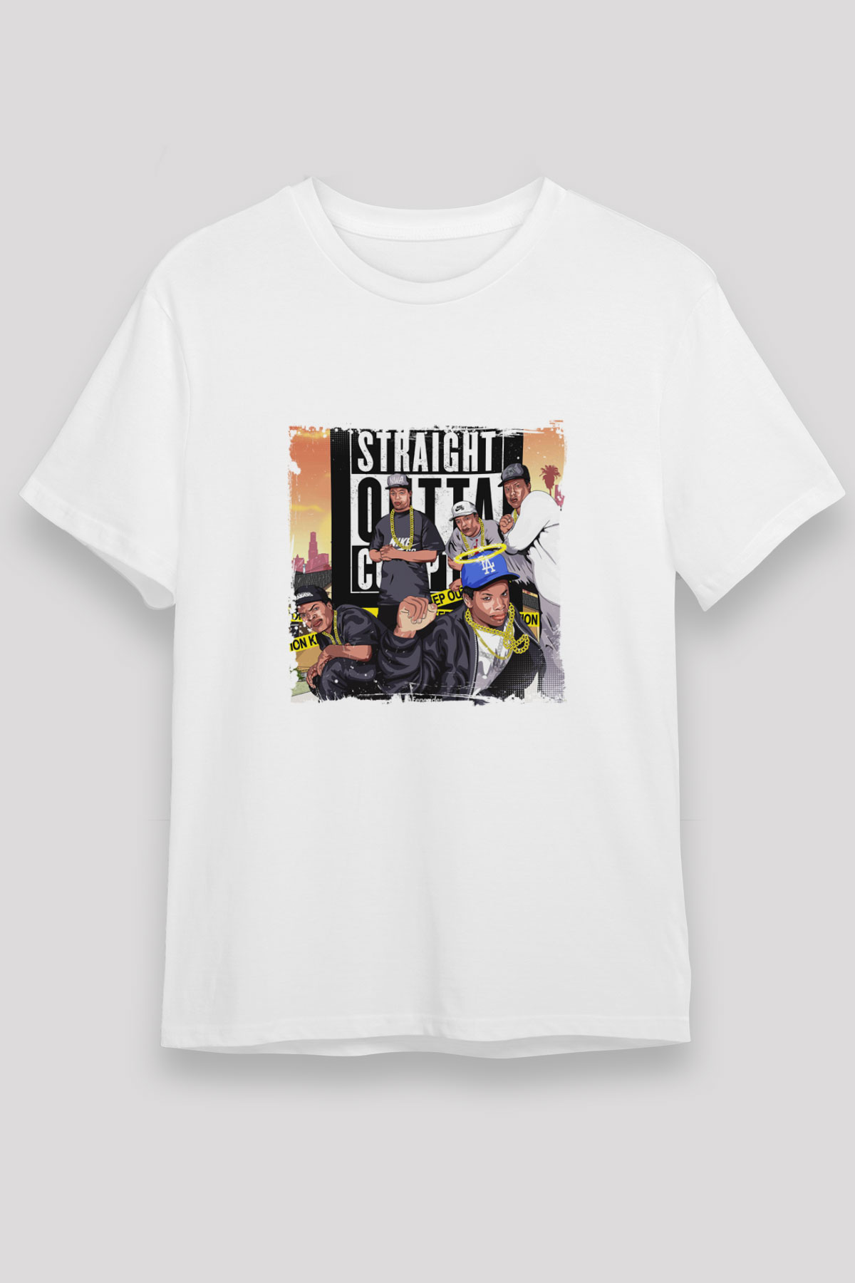 N.W.A Unisex White Graphic Tee - STREETWEAR