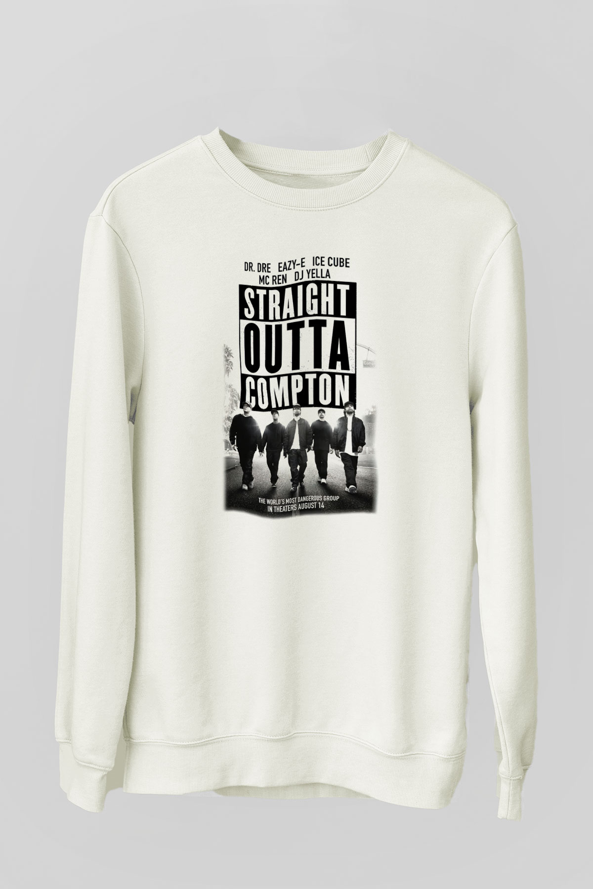 N.W.A Beyaz Unisex Sweatshirt