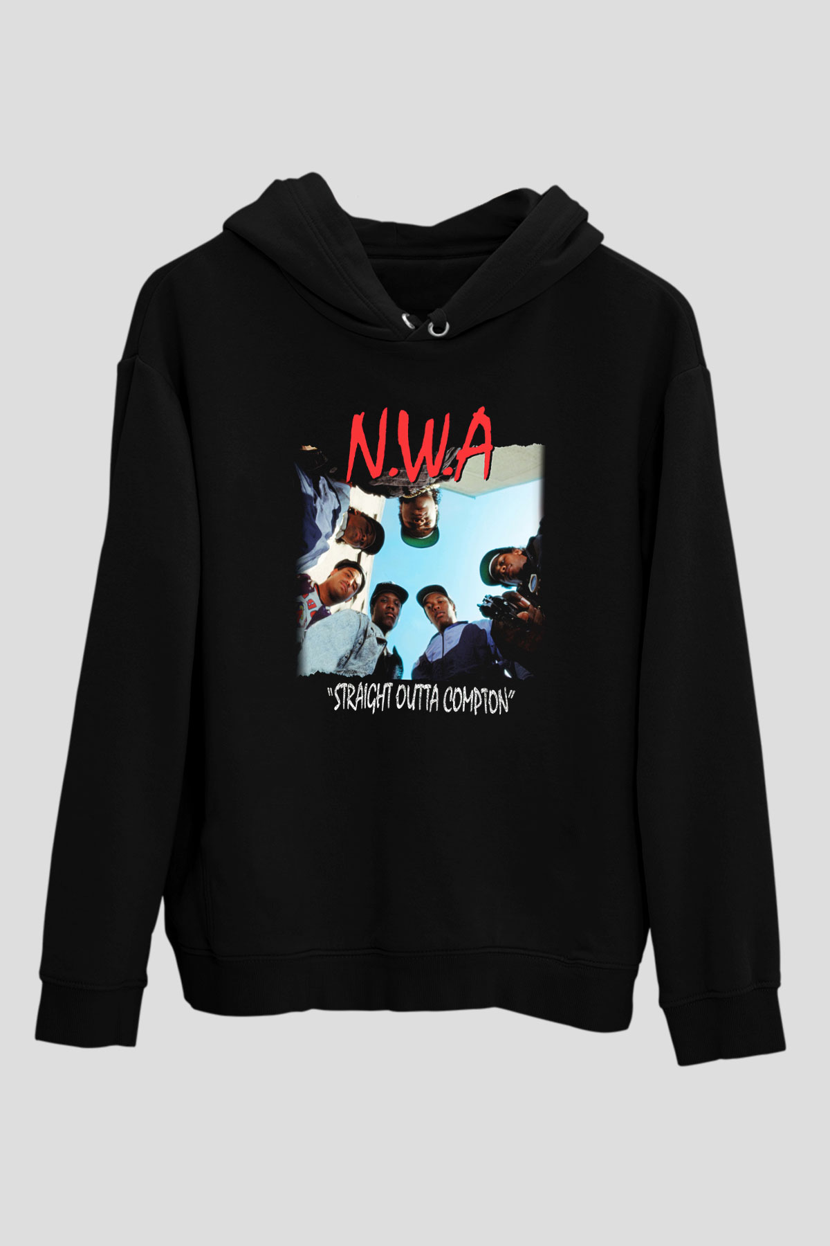 N.W.A Siyah Unisex Hoodie