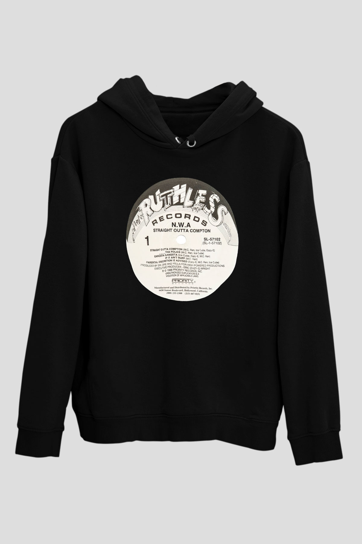 N.W.A Siyah Unisex Hoodie