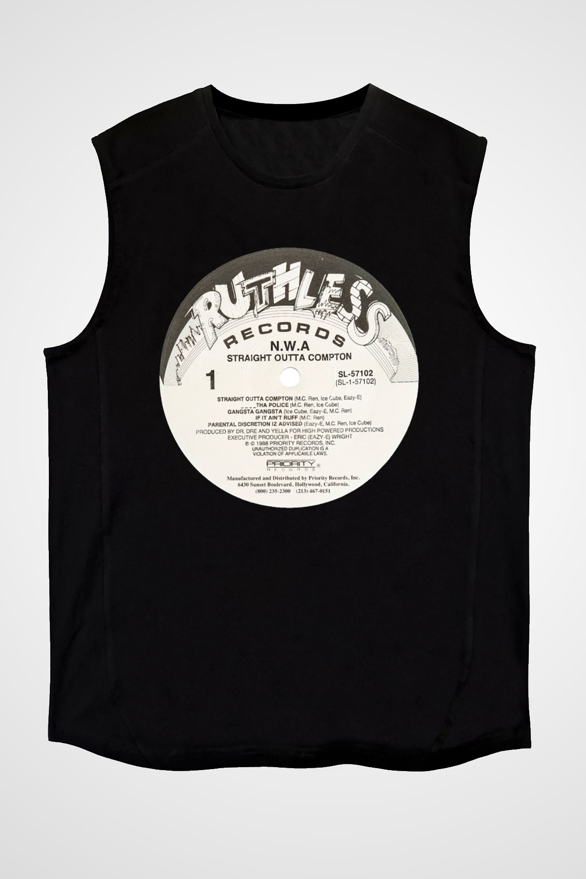 N.W.A Siyah Unisex Kolsuz Tişört