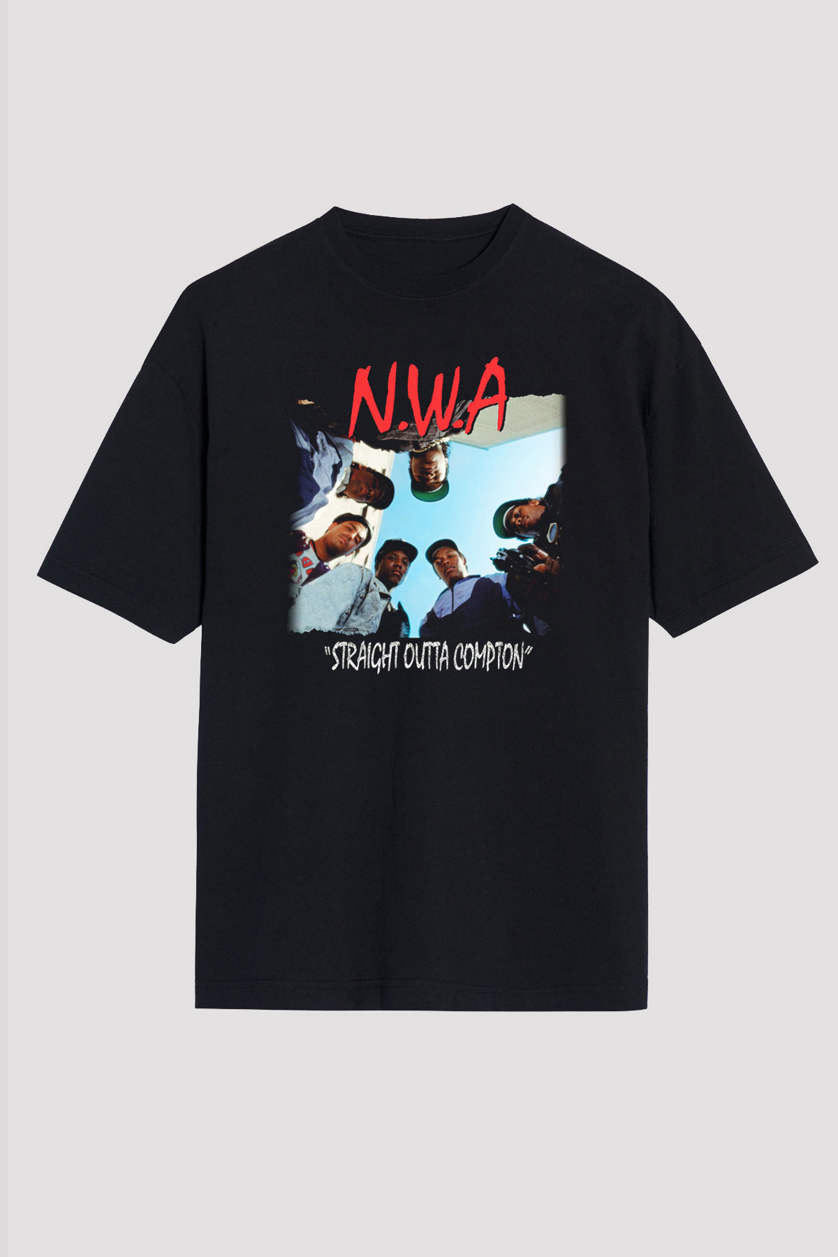 N.W.A Siyah Unisex Oversize Tişört T-Shirt